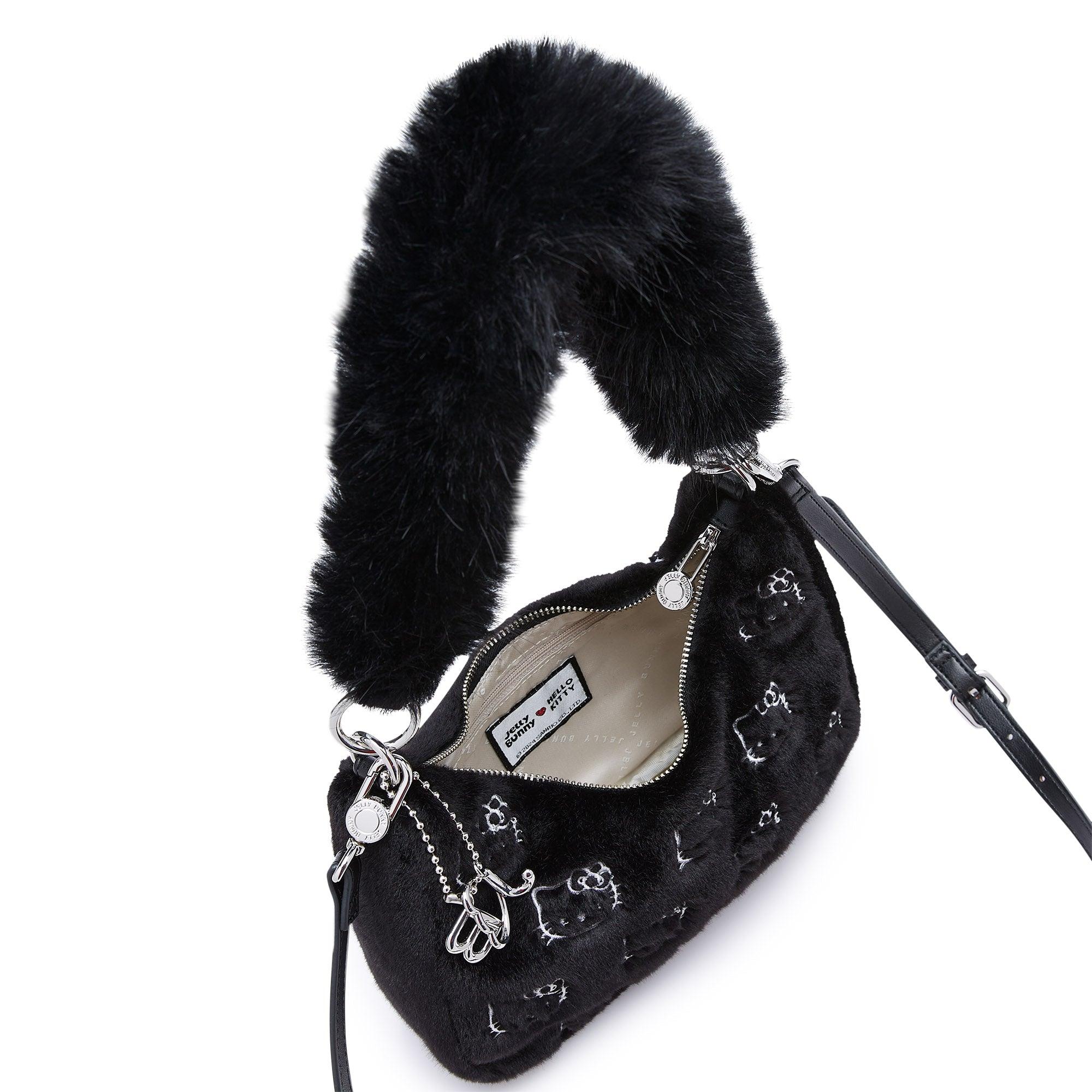 Fluffy Kitty Shoulder Bag Black - Jelly Bunny Thailand Official Online Store