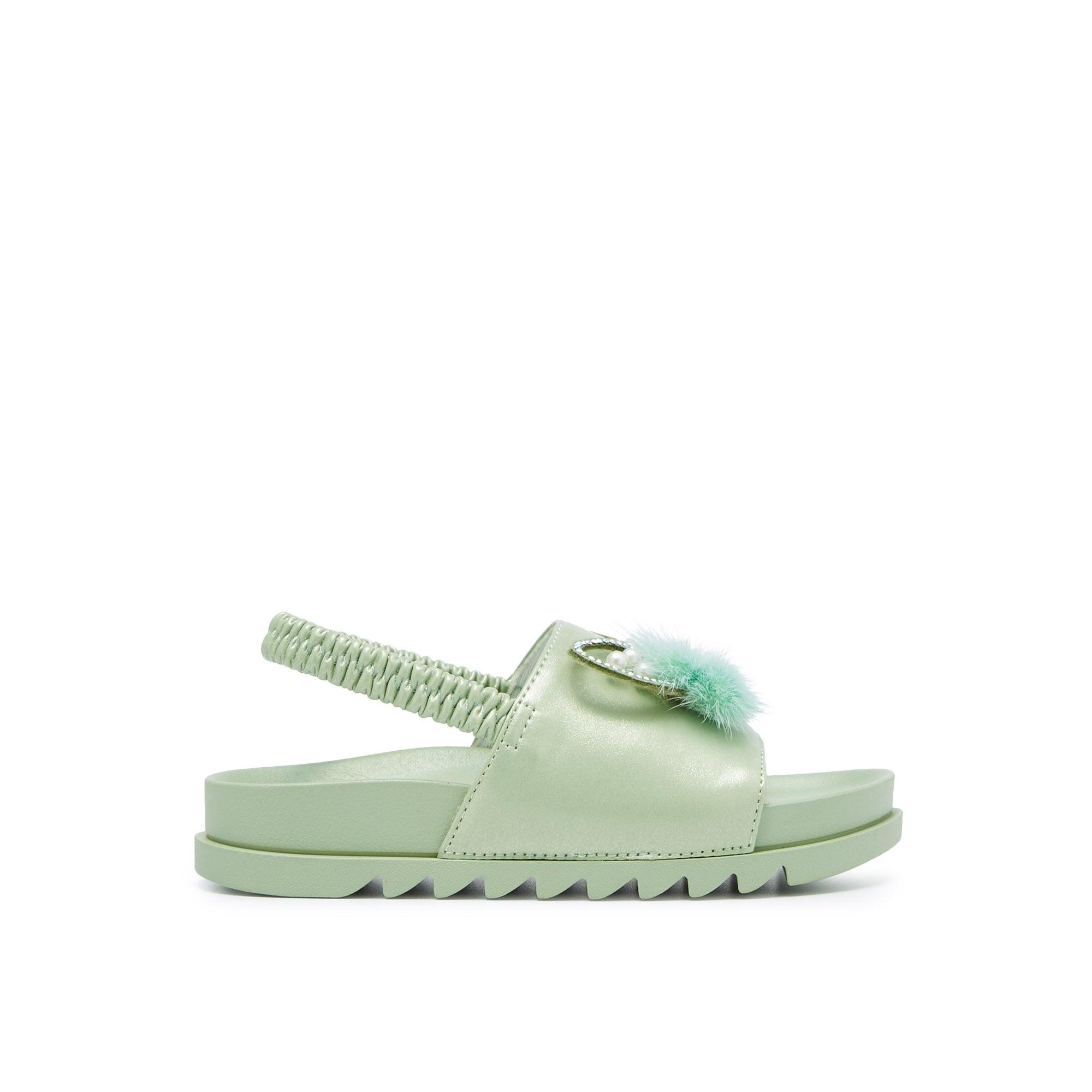 Grase Resort Flat Sandals Green - Jelly Bunny Thailand Official Online Store