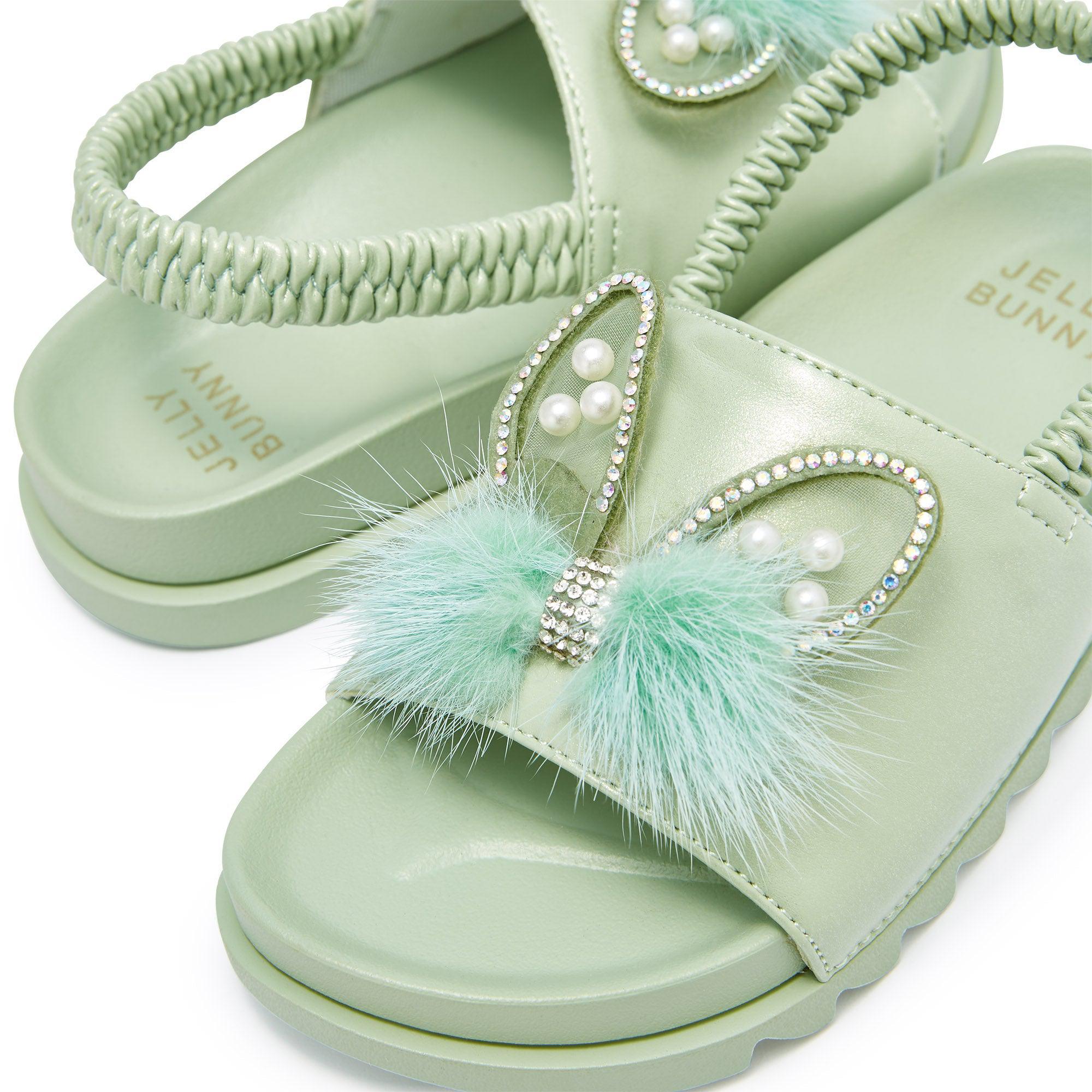 Grase Resort Flat Sandals Green - Jelly Bunny Thailand Official Online Store