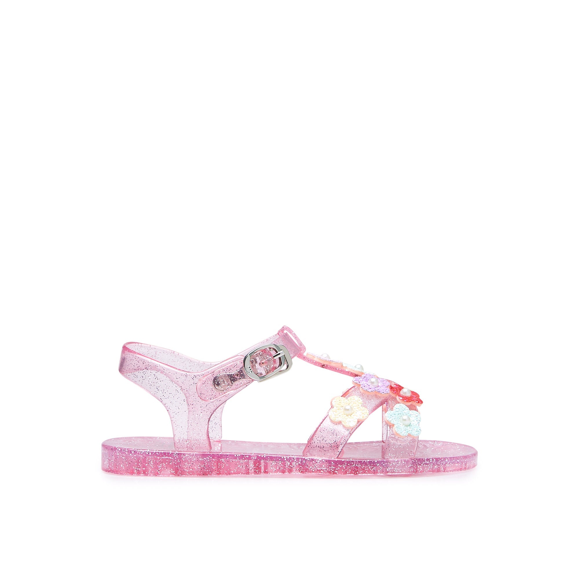 Mini Bolo Flat Sandals Pink