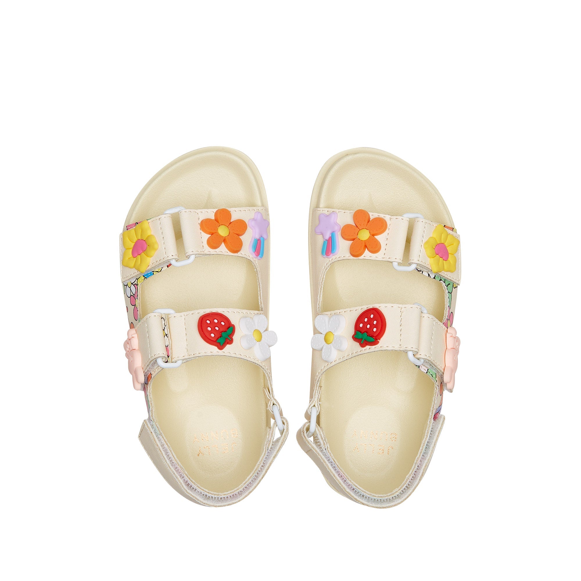 Mini Sporty Flower Pow Flat Sandals Yellow