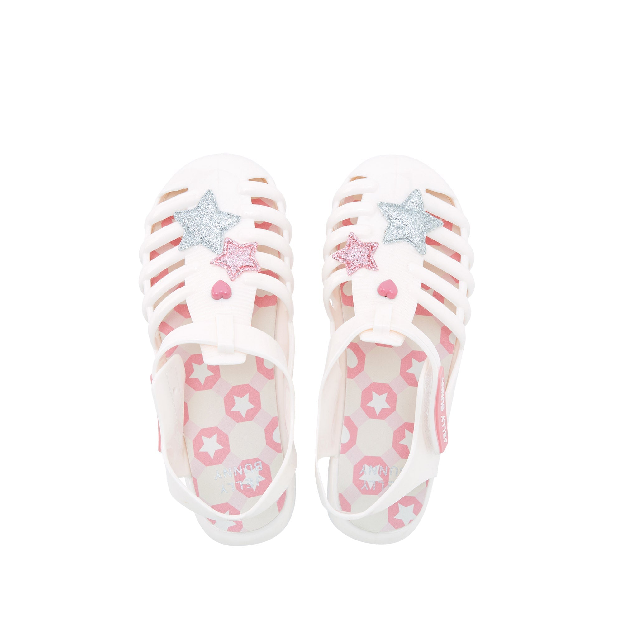 Jb Unicorn Hearts And Flat Sandals Light Pink - Jelly Bunny Thailand Official Online Store