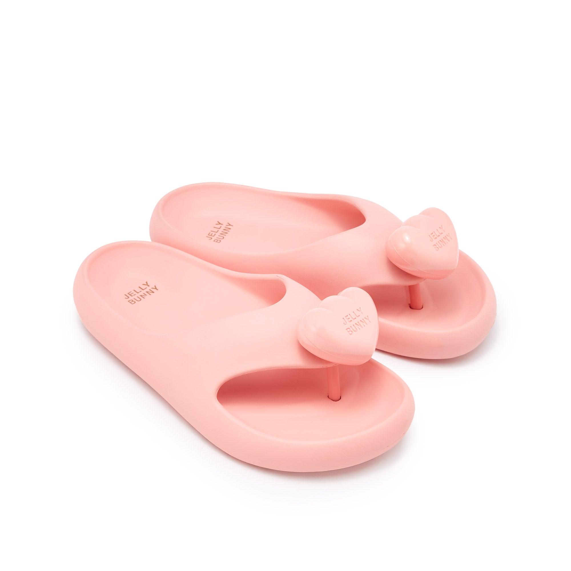 Bunny Foam Slide Flat Sandals Pink