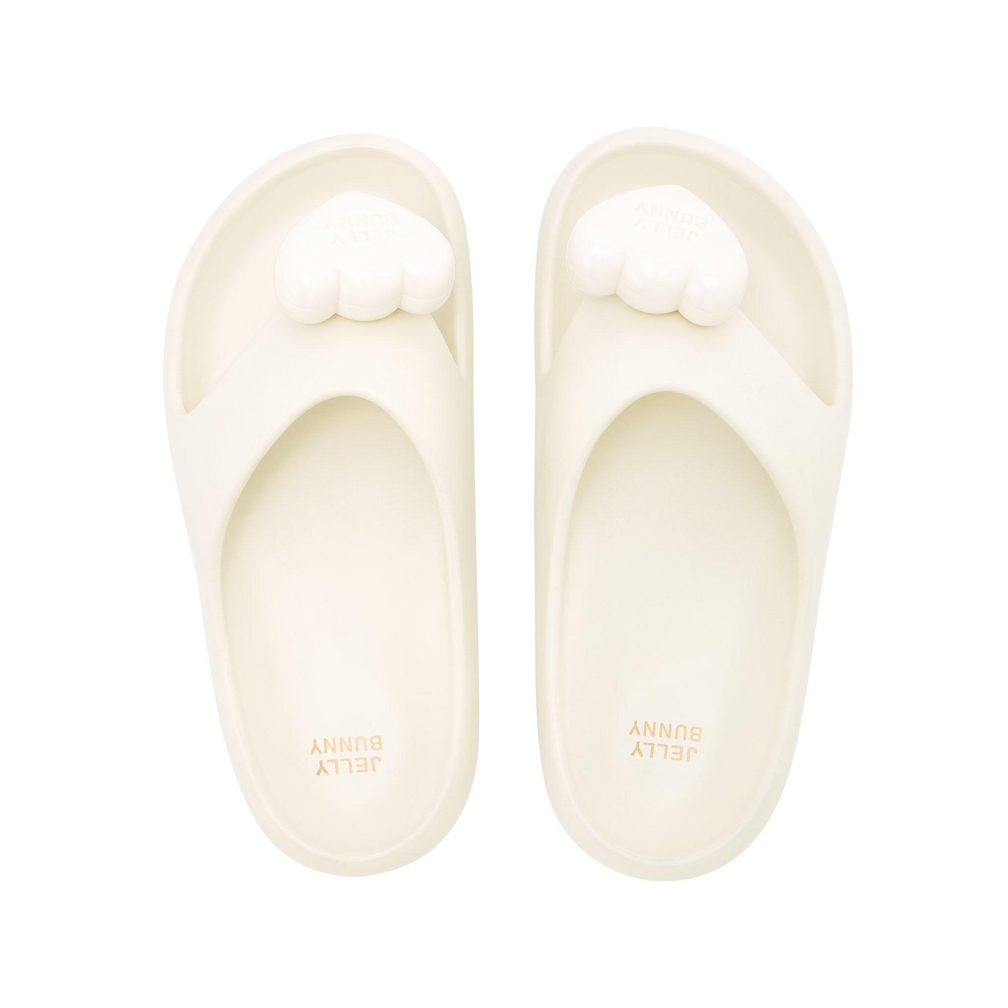 Bunny Foam Slide Flat Sandals Off-White - Jelly Bunny Thailand Official Online Store