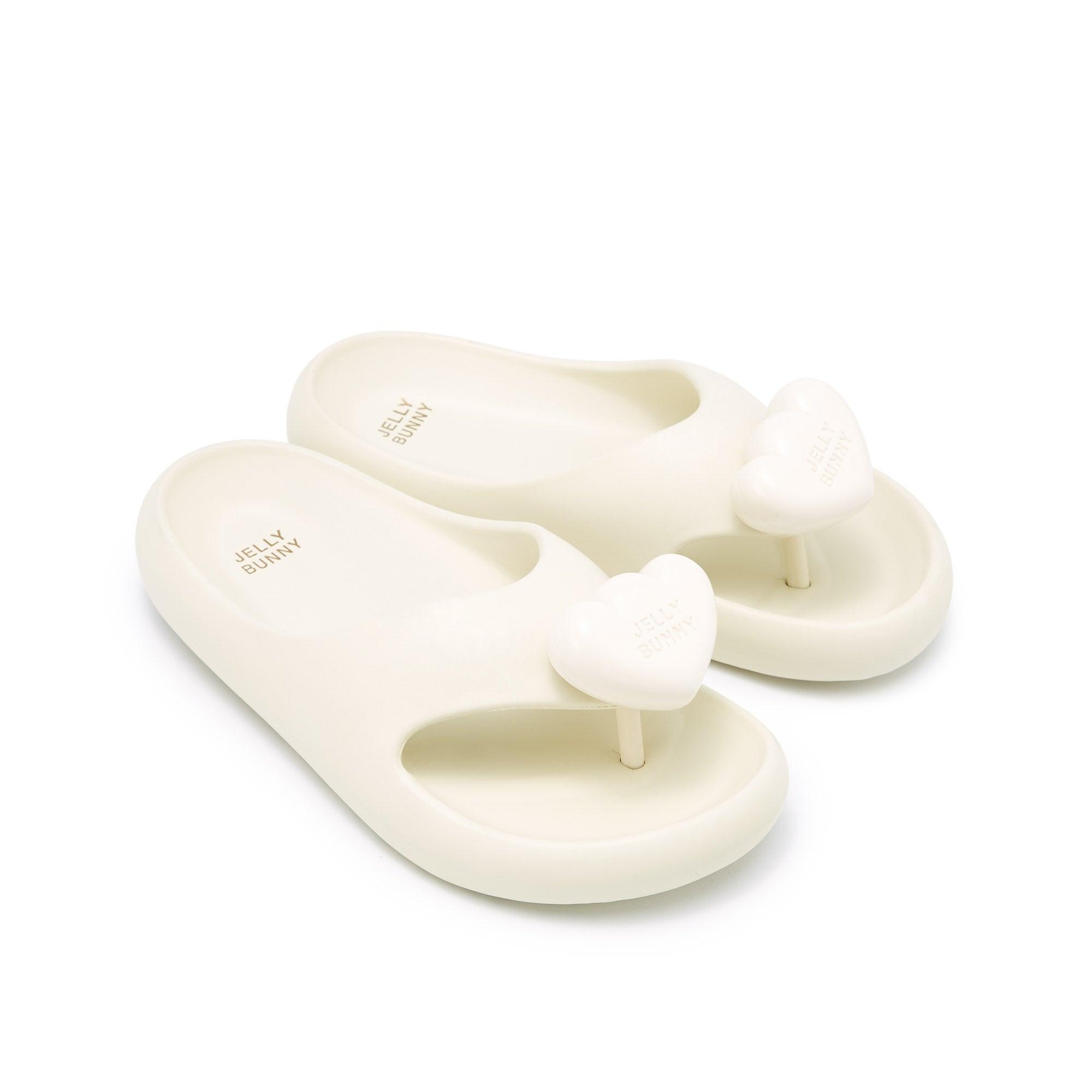 Bunny Foam Slide Flat Sandals Off-White - Jelly Bunny Thailand Official Online Store