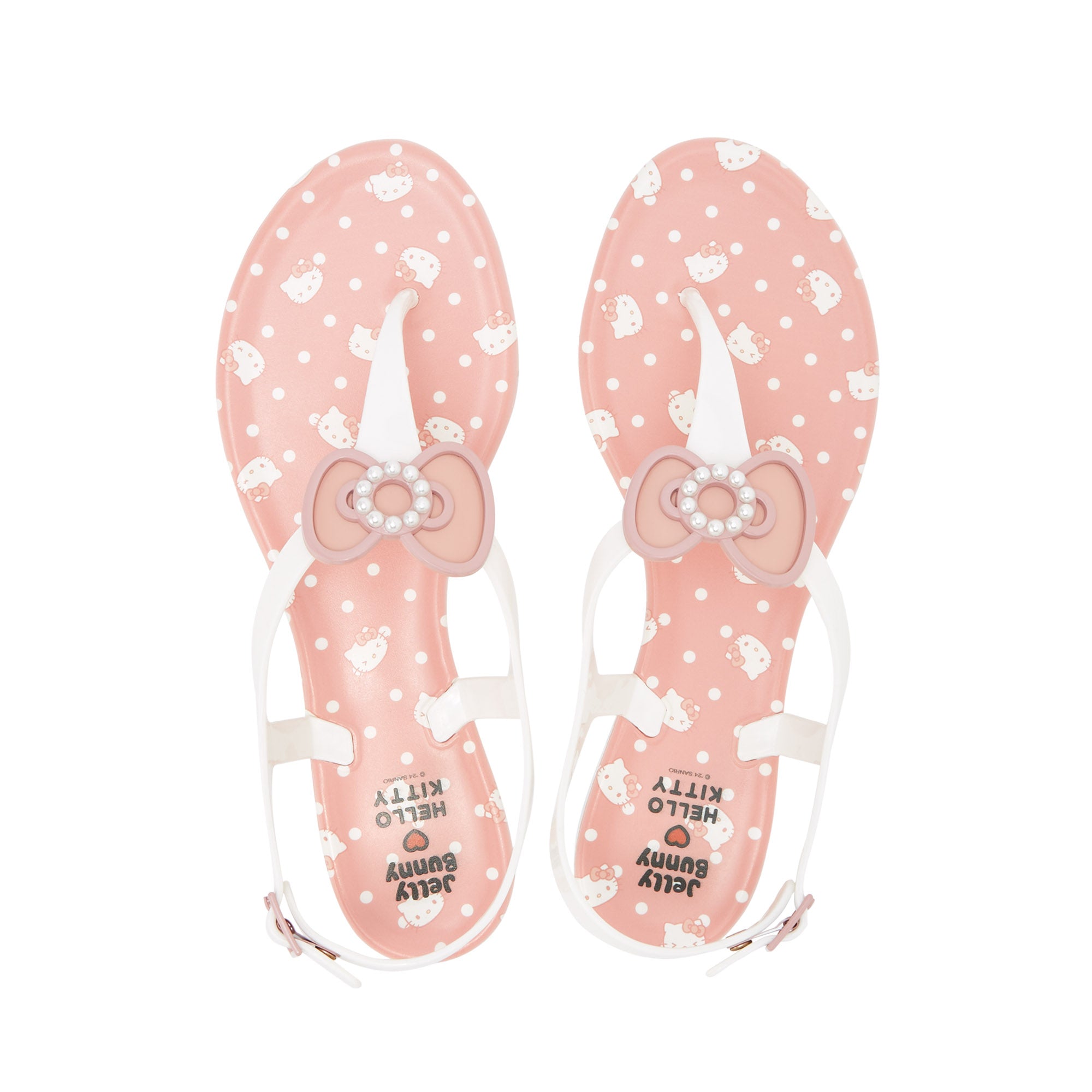 Vivian Dot Flat Slingbacks Pink - Jelly Bunny Thailand Official Online Store