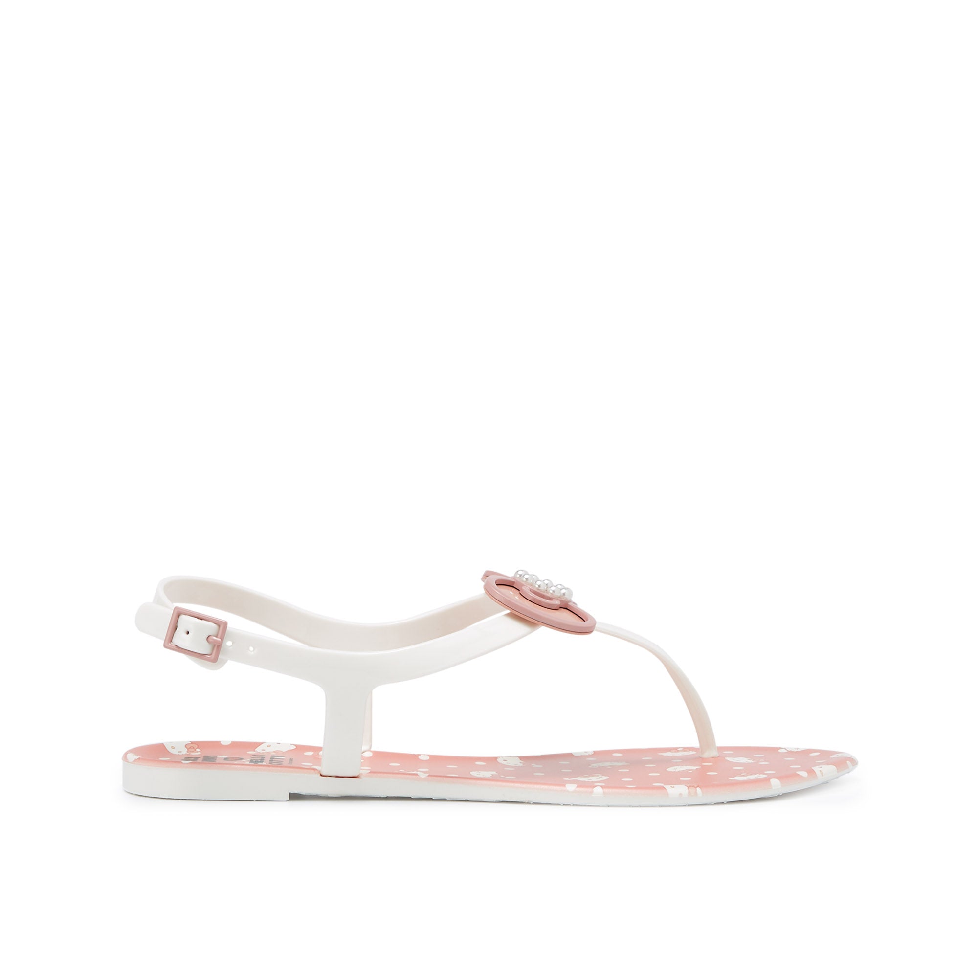 Vivian Dot Flat Slingbacks Pink