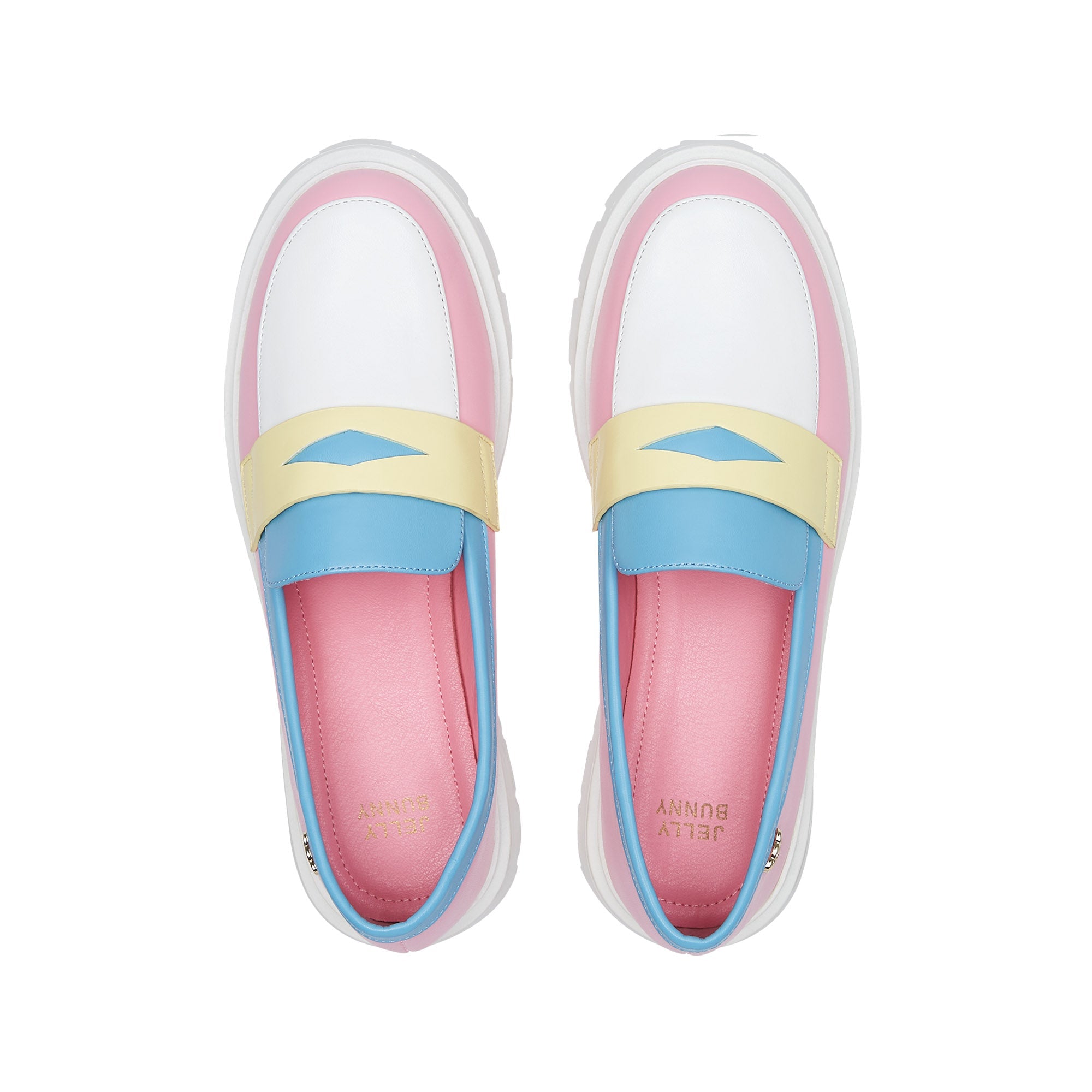 Caden Trtone Platform Loafers Multi Color