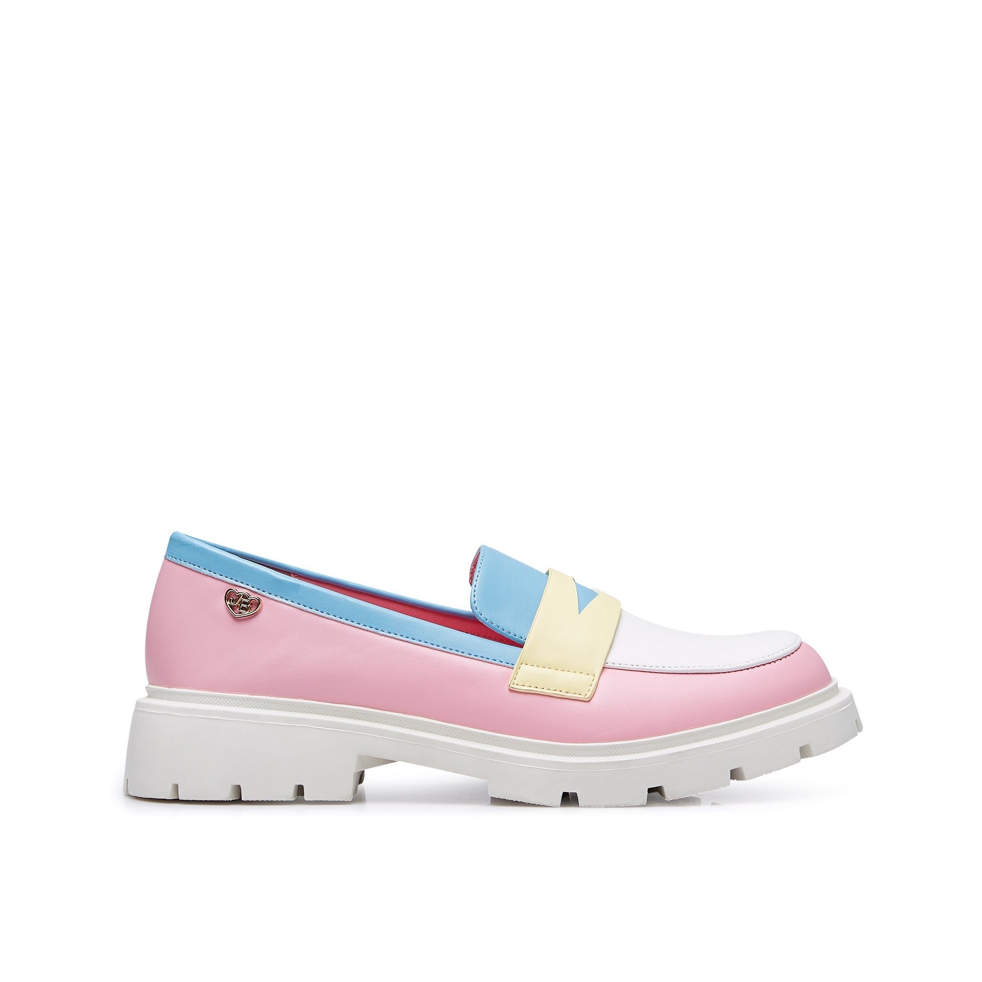 Caden Trtone Platform Loafers Multi Color