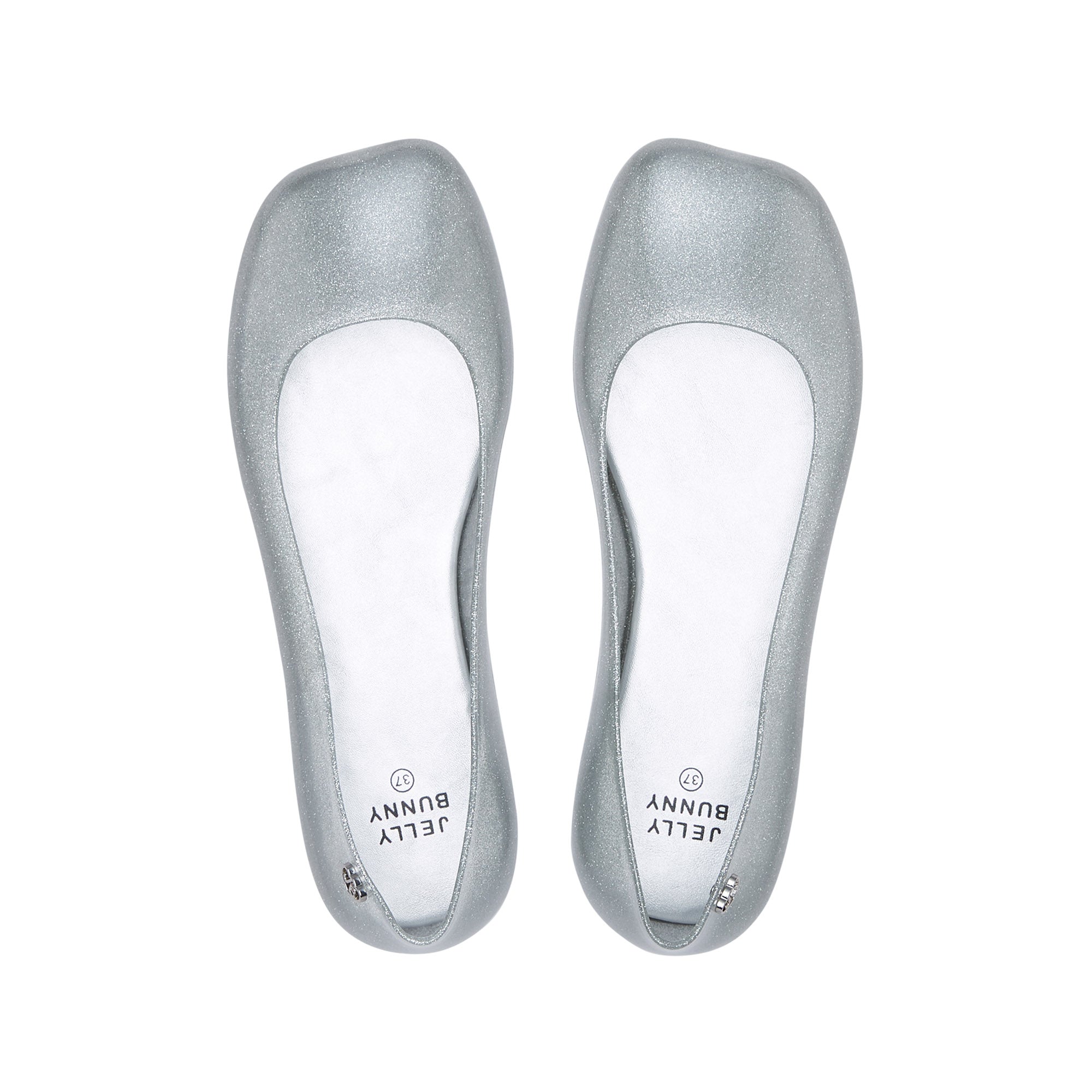 Wellington Flat Ballerinas Silver - Jelly Bunny Thailand Official Online Store