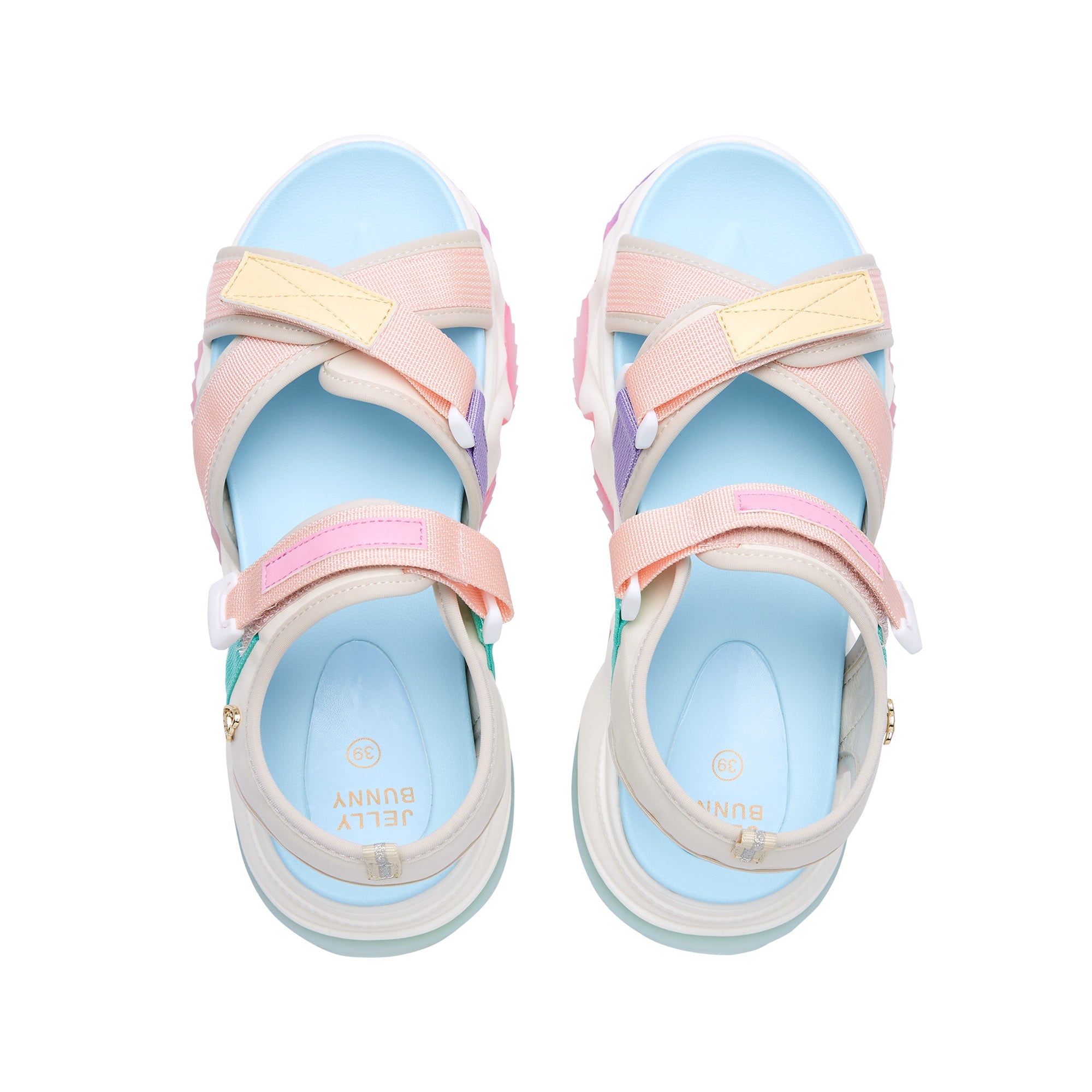 Taavi Wendy Rivet Platform Sandals Blue - Jelly Bunny Thailand Official Online Store