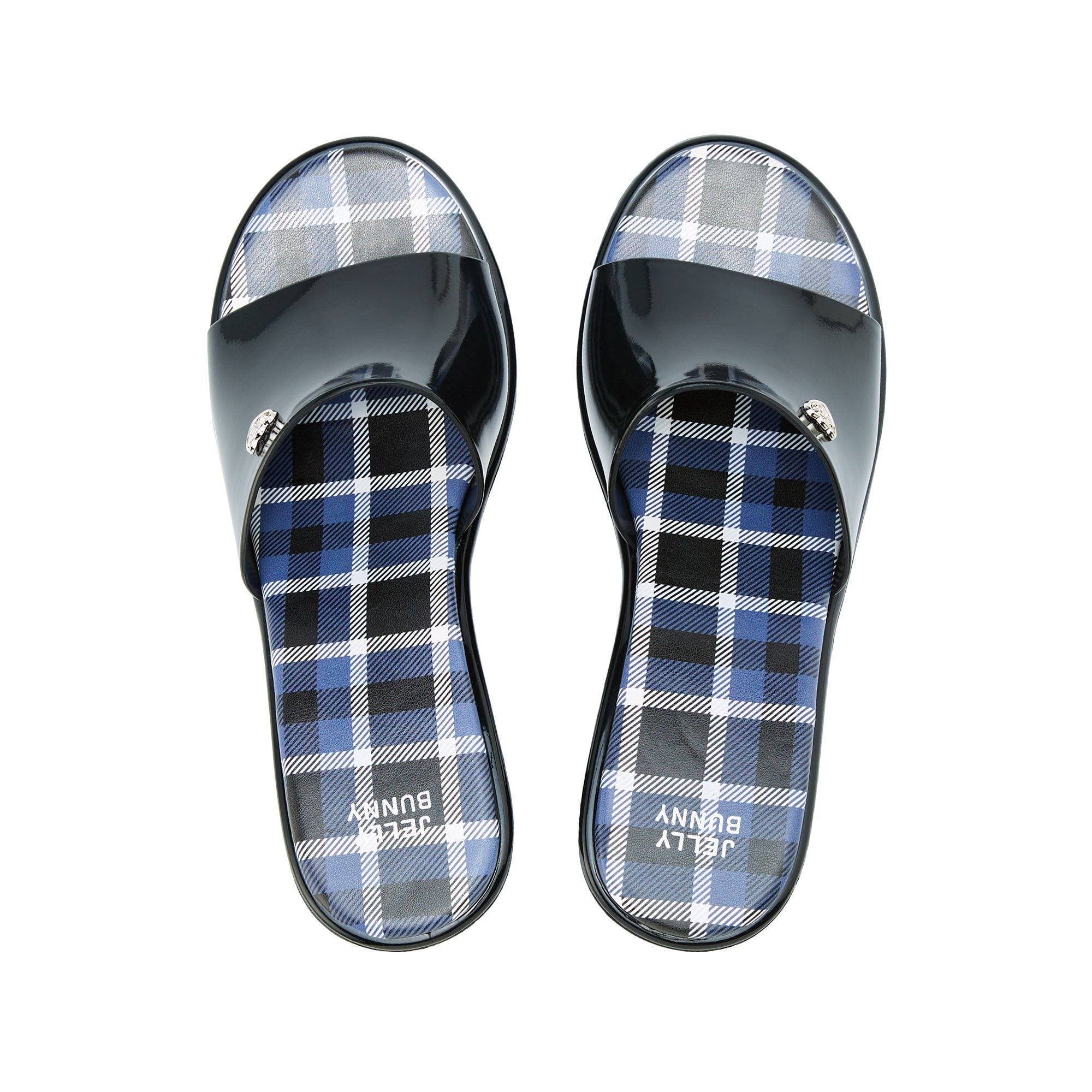 Sandra Plaid Heels Black - Jelly Bunny Thailand Official Online Store