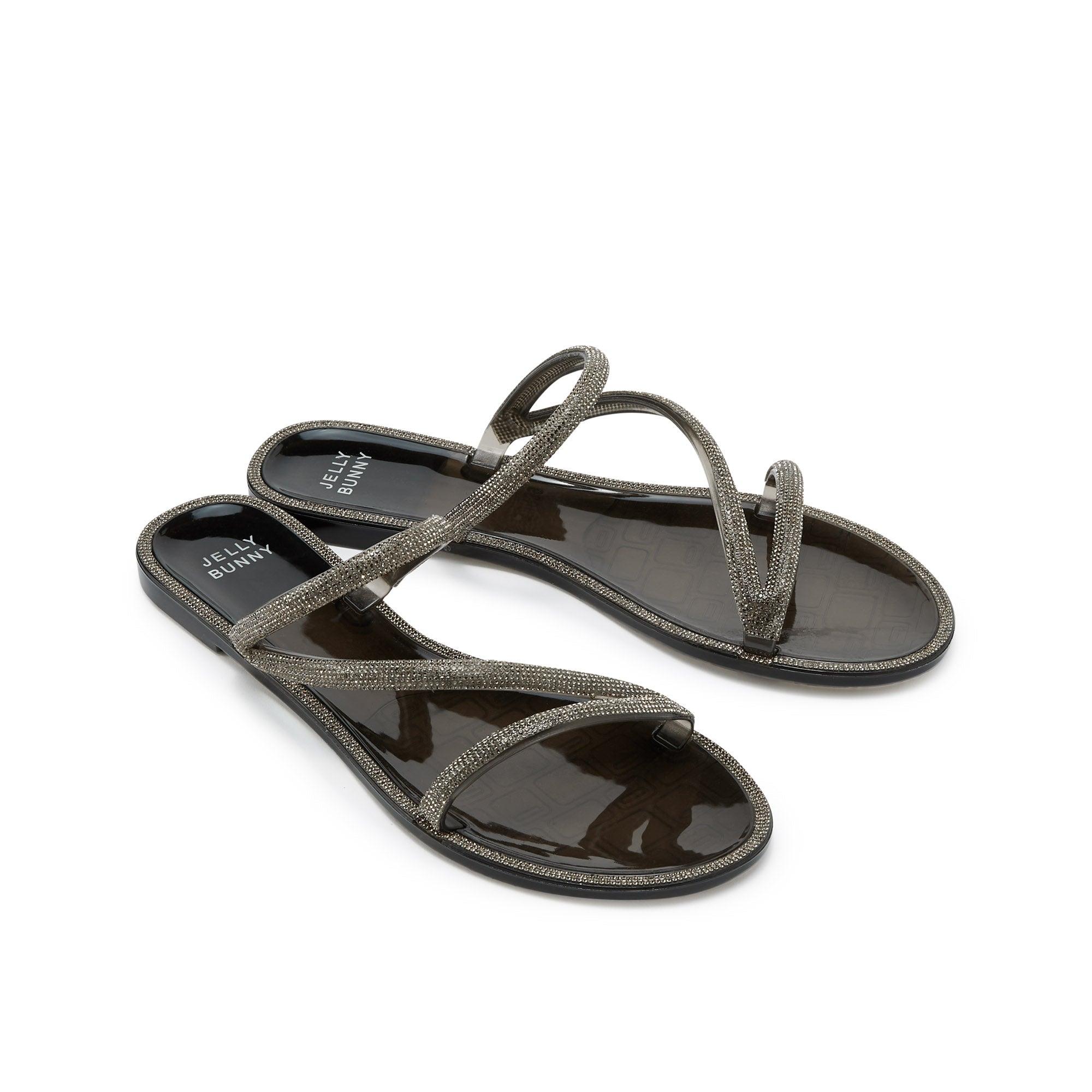 Sazza Flat Sandals Black - Jelly Bunny Thailand Official Online Store