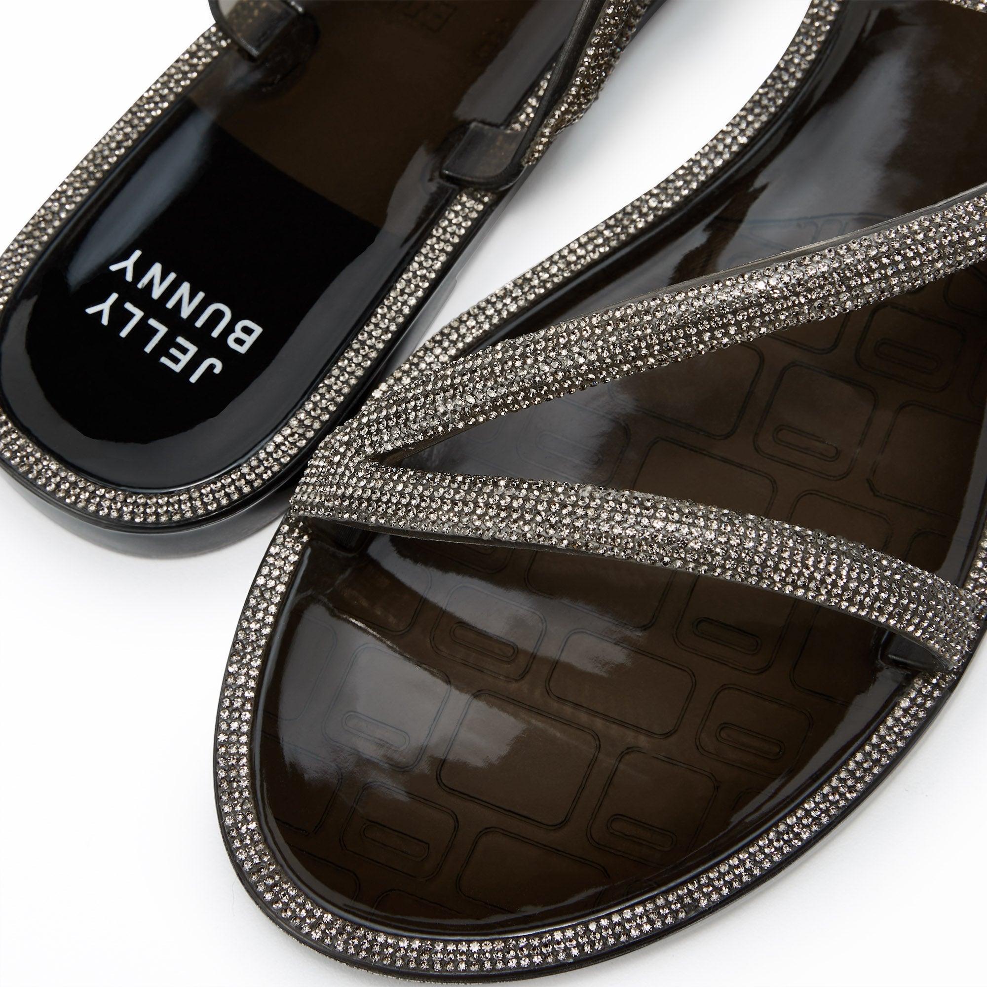 Sazza Flat Sandals Black - Jelly Bunny Thailand Official Online Store