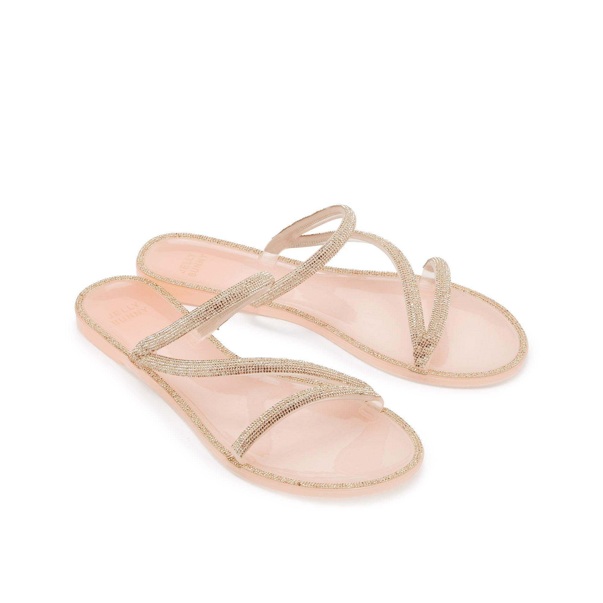 Sazza Flat Sandals Patent Pink - Jelly Bunny Thailand Official Online Store