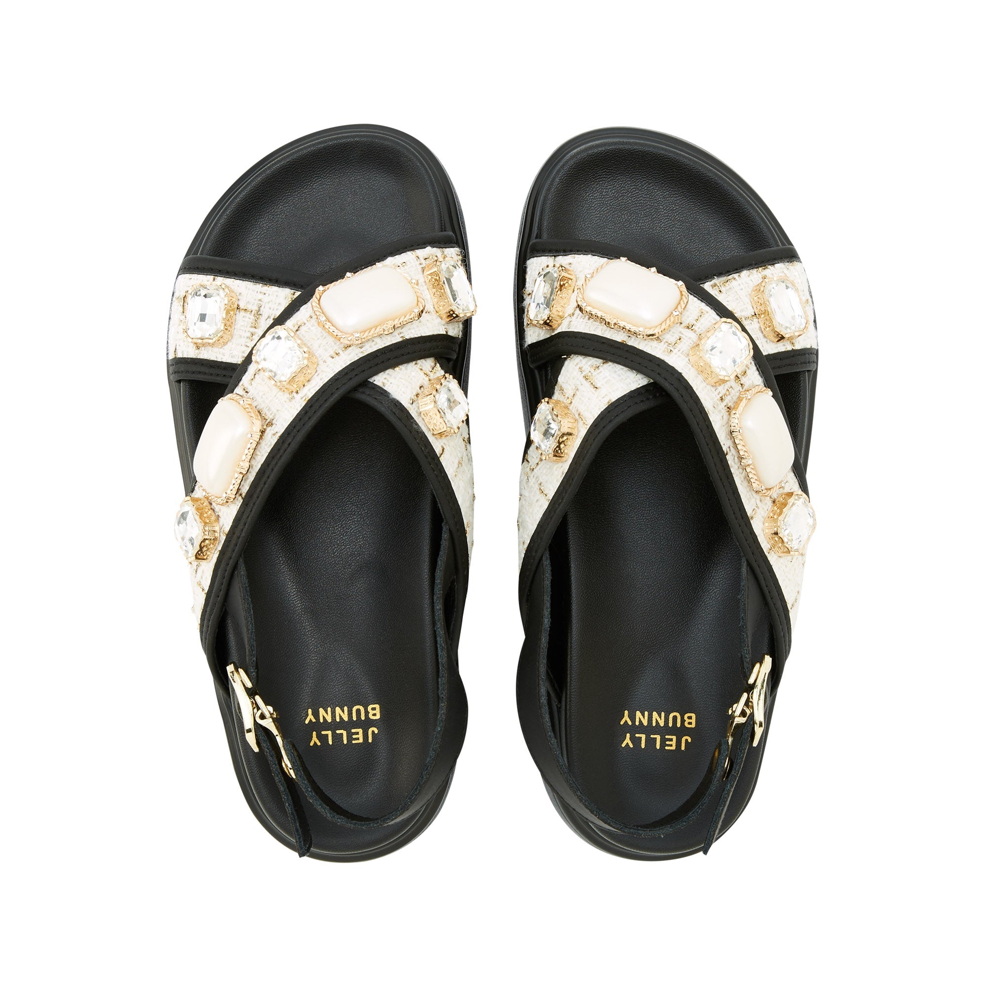 Mizora Flat Sandals Black - Jelly Bunny Thailand Official Online Store