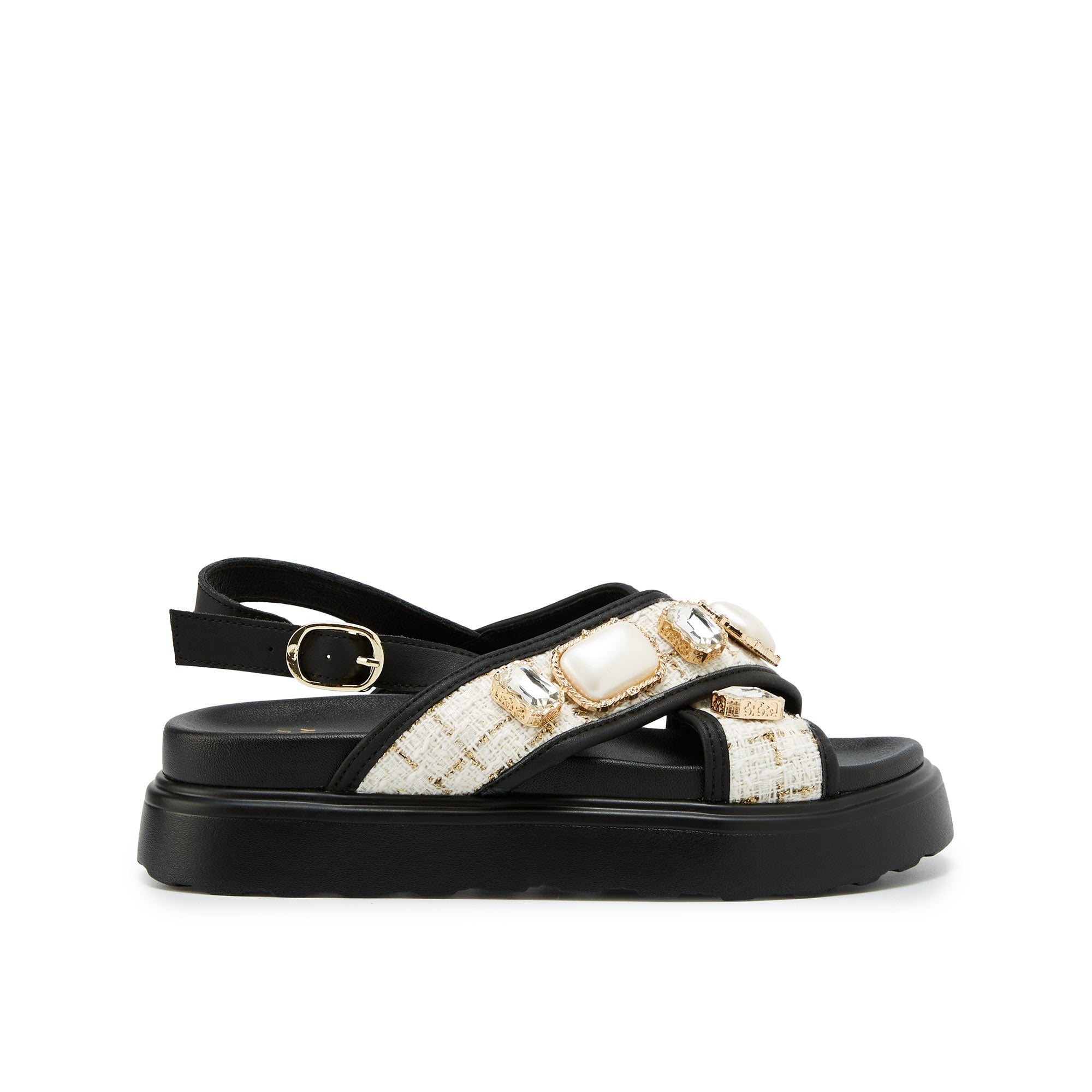 Mizora Flat Sandals Black - Jelly Bunny Thailand Official Online Store