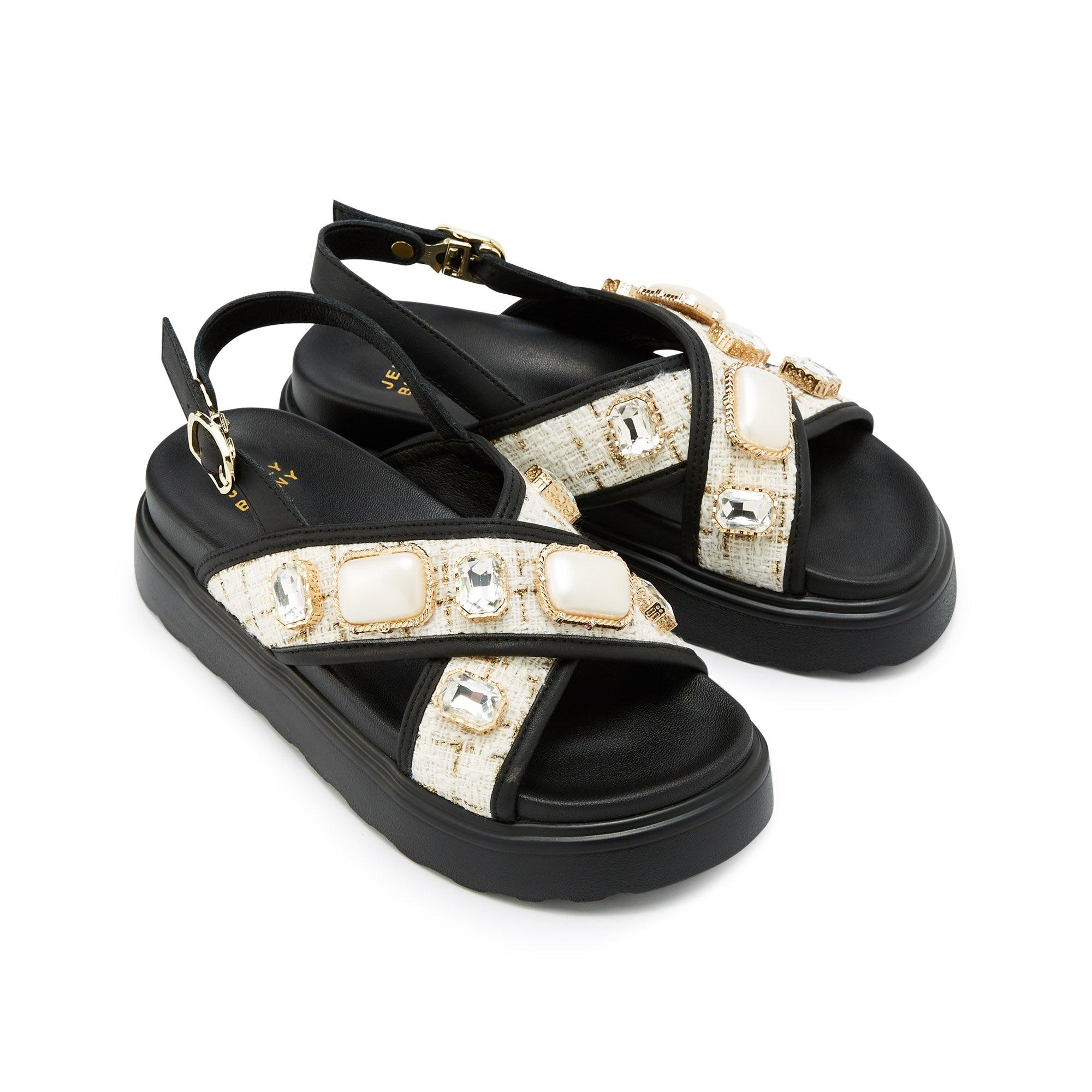 Mizora Flat Sandals Black - Jelly Bunny Thailand Official Online Store