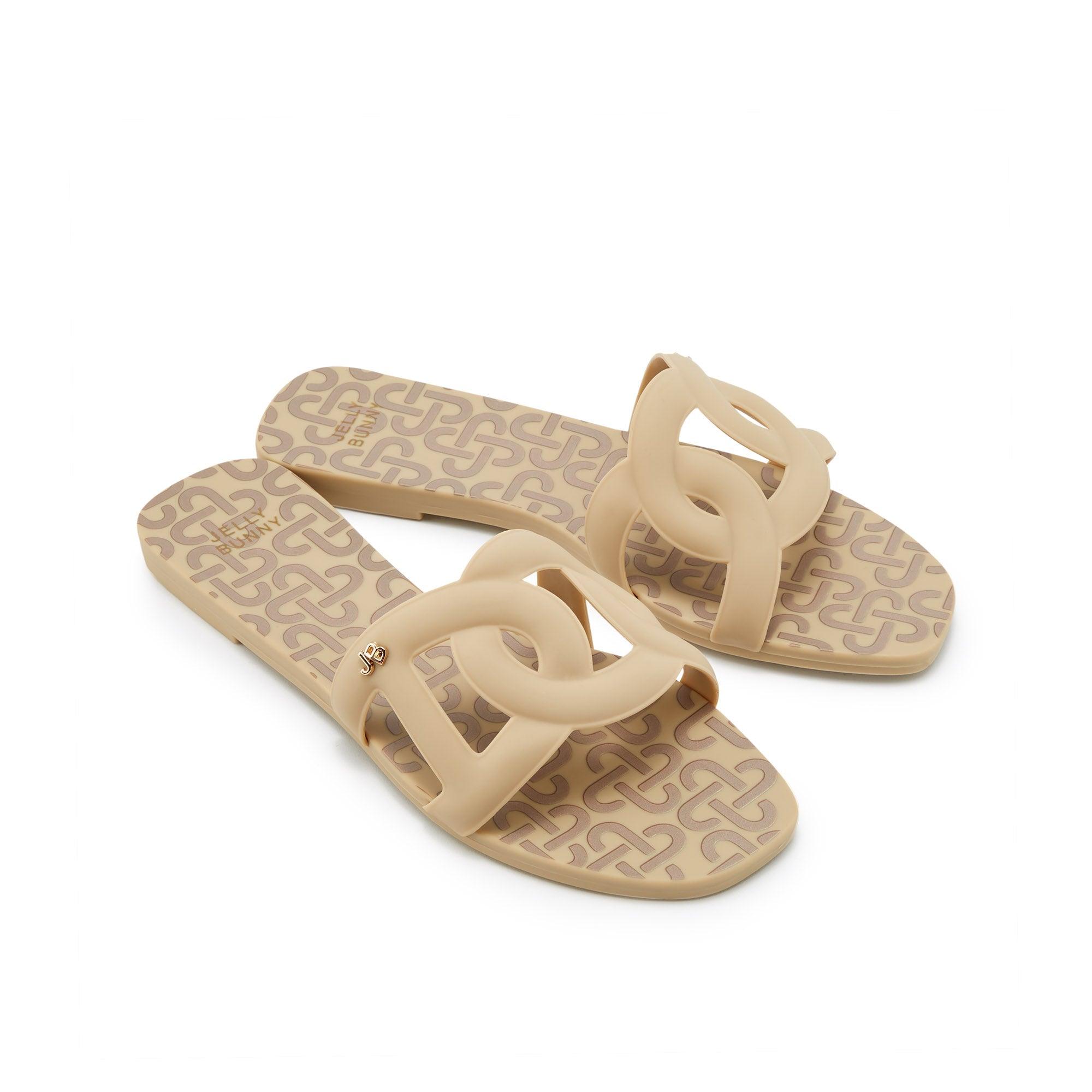 Grase Glis Monogram Shoes Brown - Jelly Bunny Thailand Official Online Store