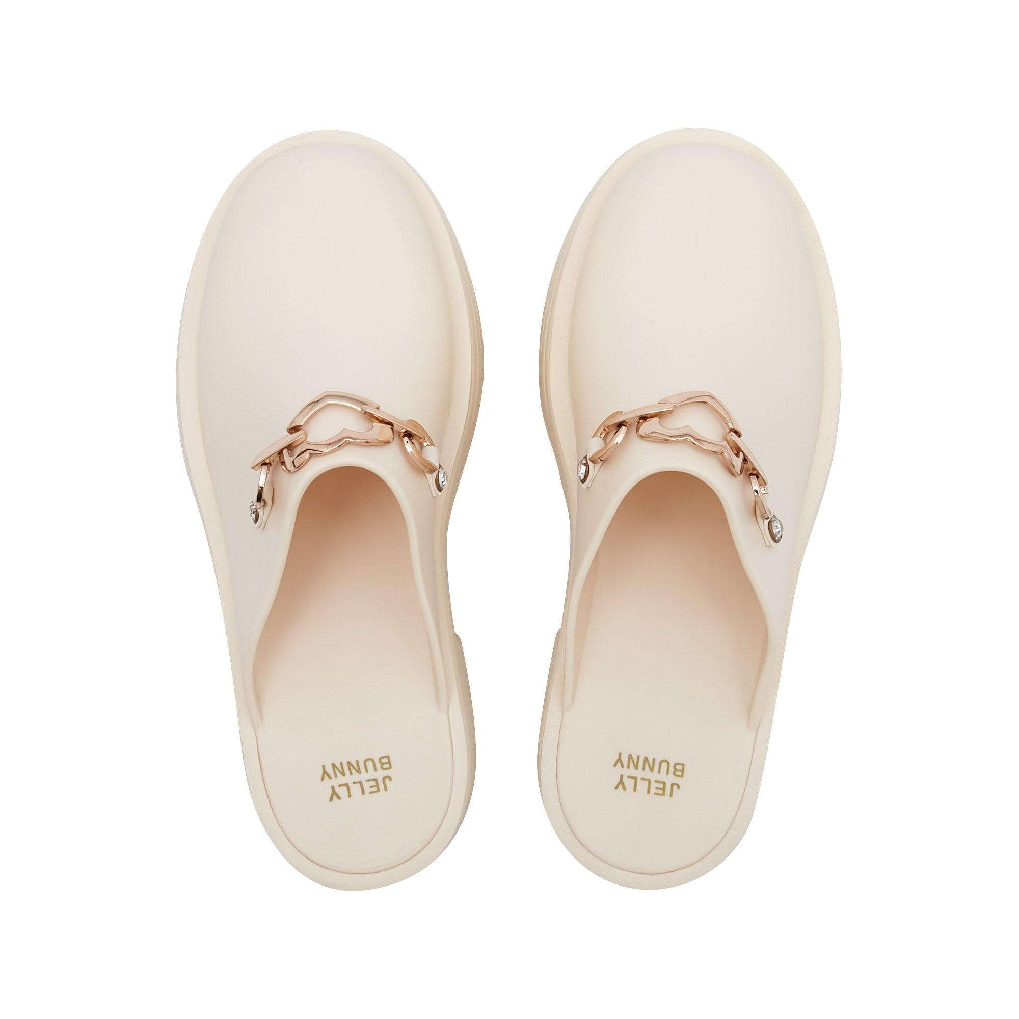 Tete Heart Chian Heels Off-White - Jelly Bunny Thailand Official Online Store