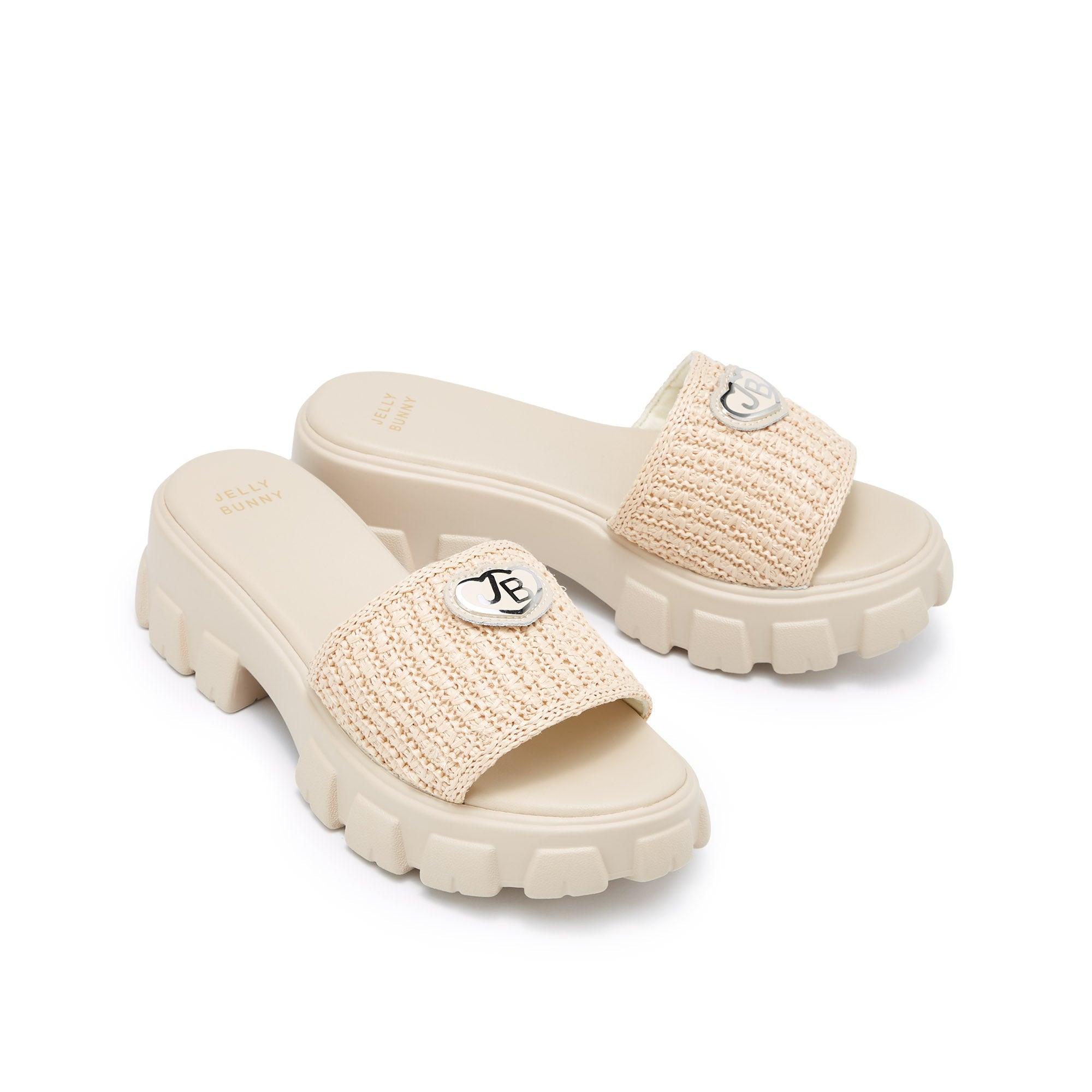 Varanna Platform Shoes Beige - Jelly Bunny Thailand Official Online Store