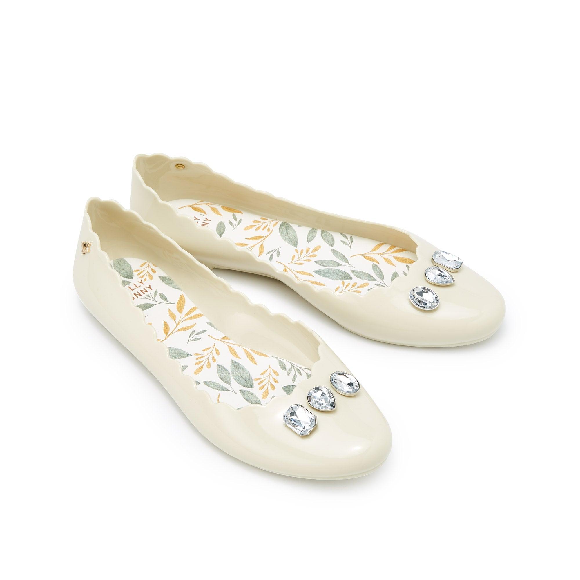 Sophie Fall Flat Ballerinas Ivory - Jelly Bunny Thailand Official Online Store