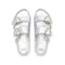 Poppy Flat Sandals Silver