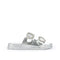 Poppy Flat Sandals Silver