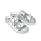 Poppy Flat Sandals Silver