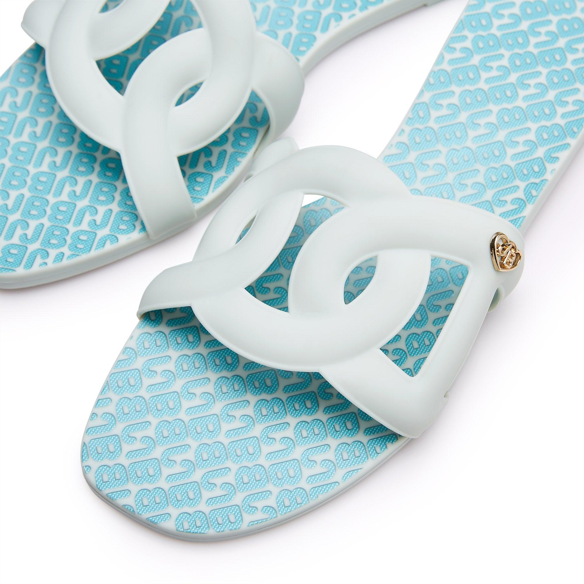 Grase Mono Jessica Flat Sandals Blue - Jelly Bunny Thailand Official Online Store