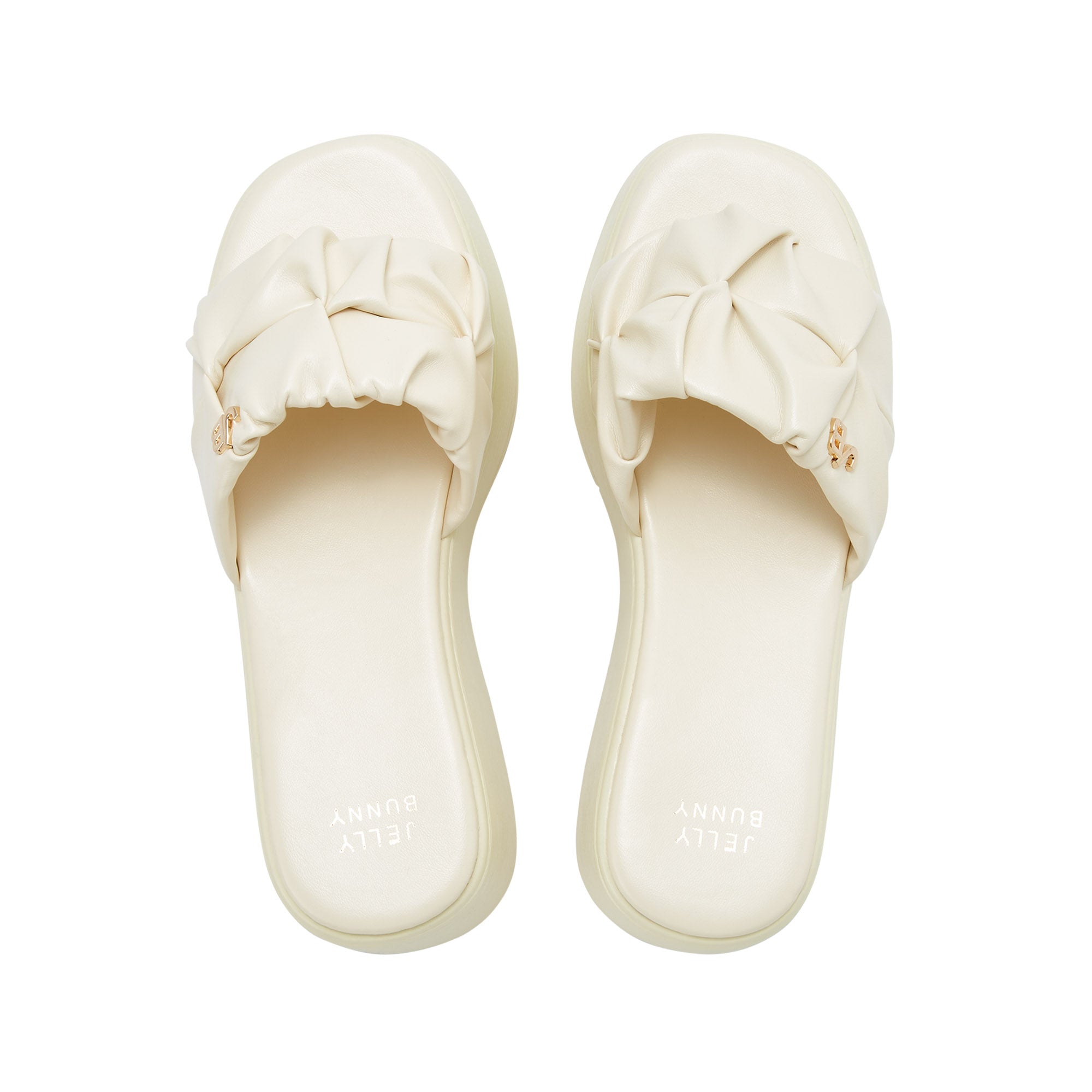 Esmar Platform Sandals White