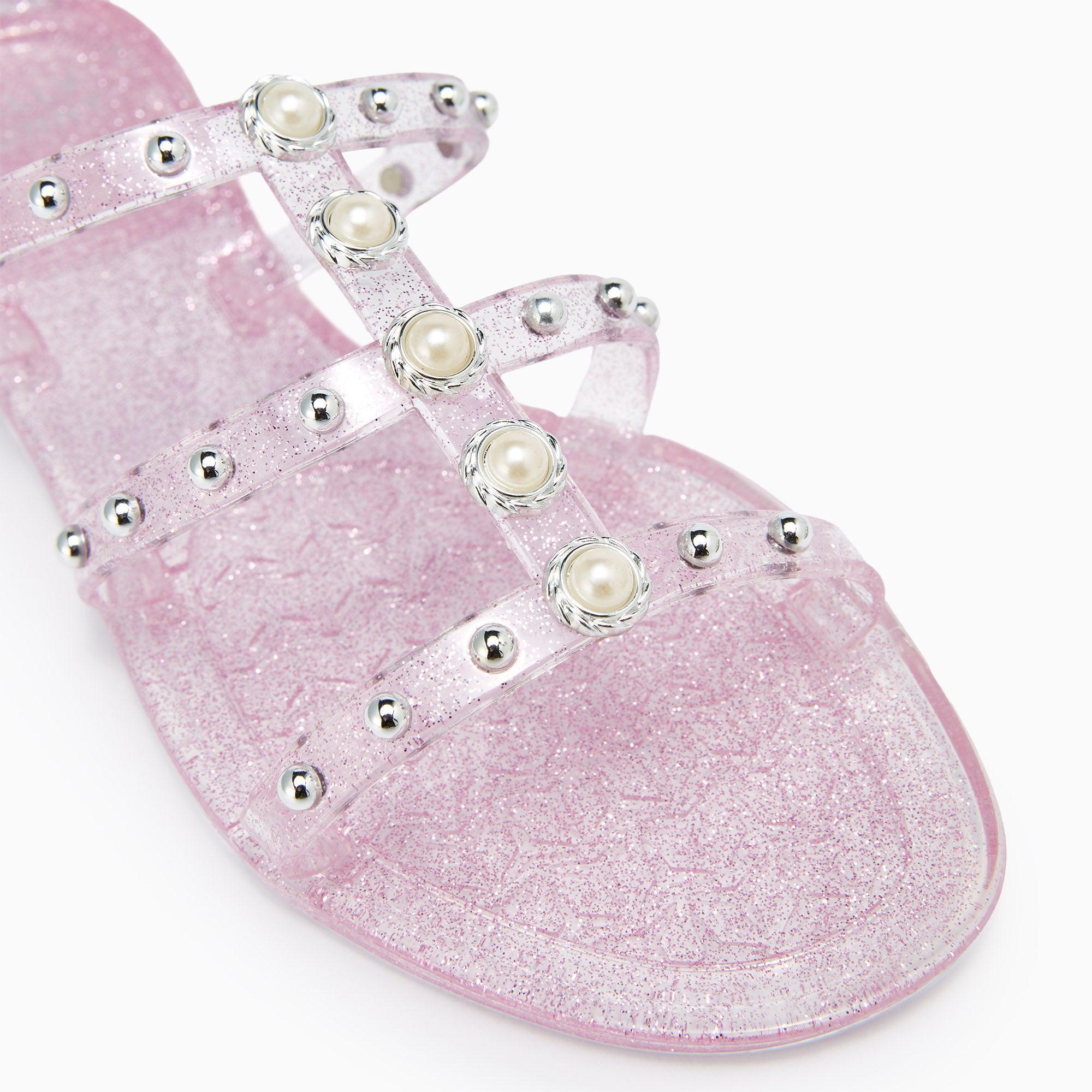 Alice Antonio Flat Sandals Pink - Jelly Bunny Thailand Official Online Store