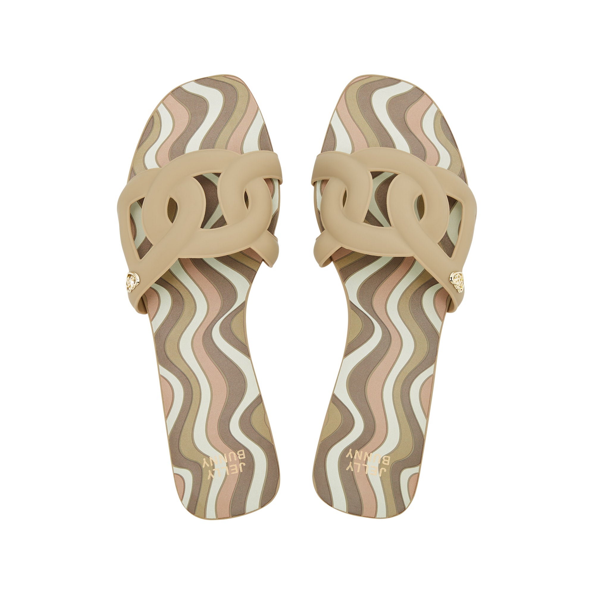 Grase Bryce Flat Sandals Brown - Jelly Bunny Thailand Official Online Store