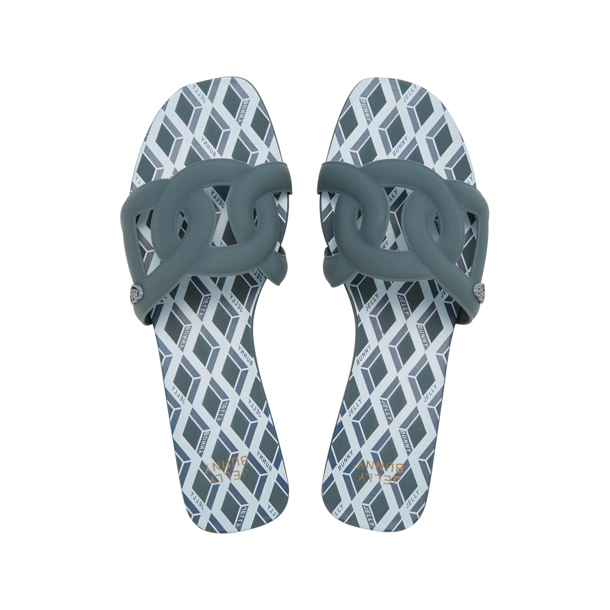 Grase Bowen Flat Sandals Blue - Jelly Bunny Thailand Official Online Store