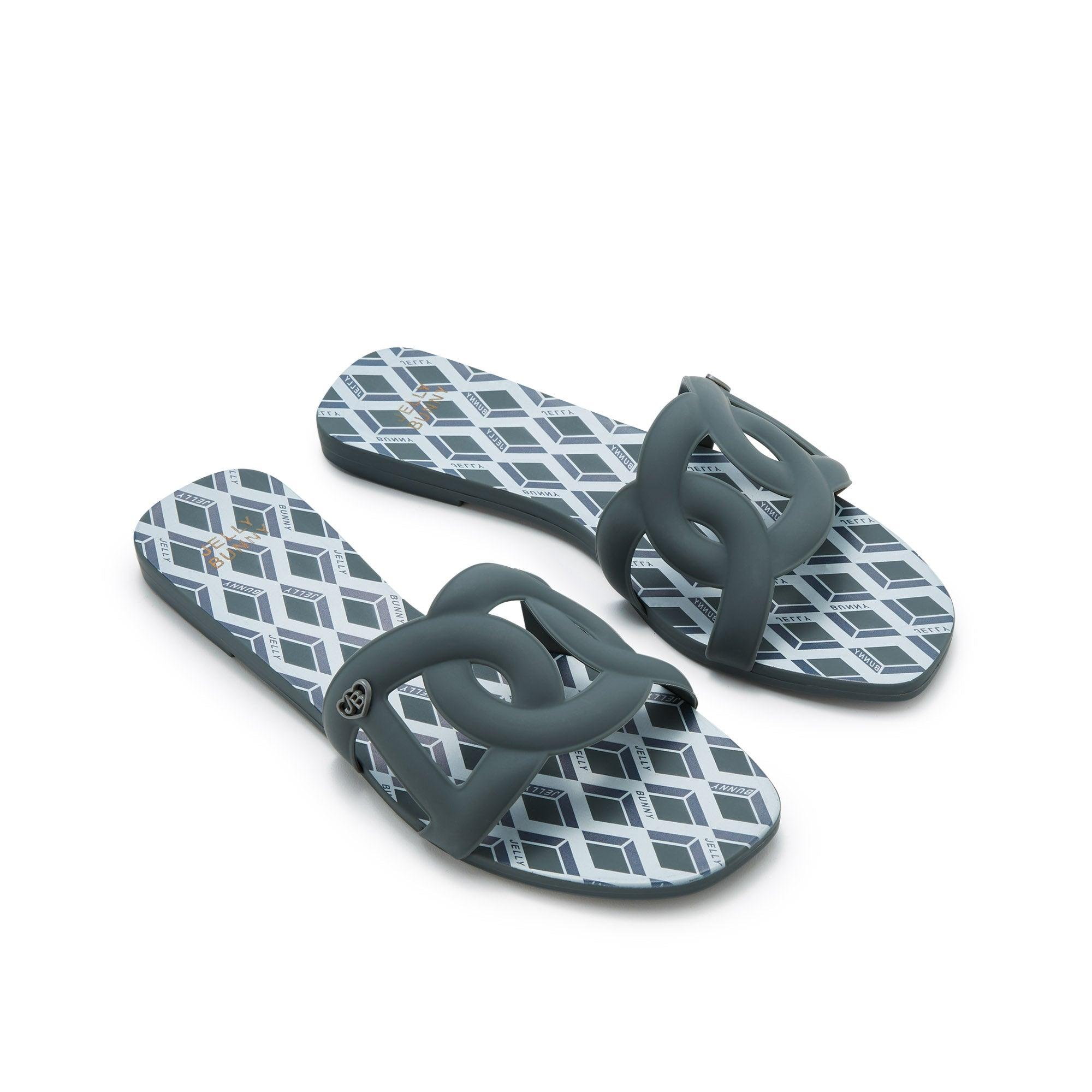 Grase Bowen Flat Sandals Blue - Jelly Bunny Thailand Official Online Store