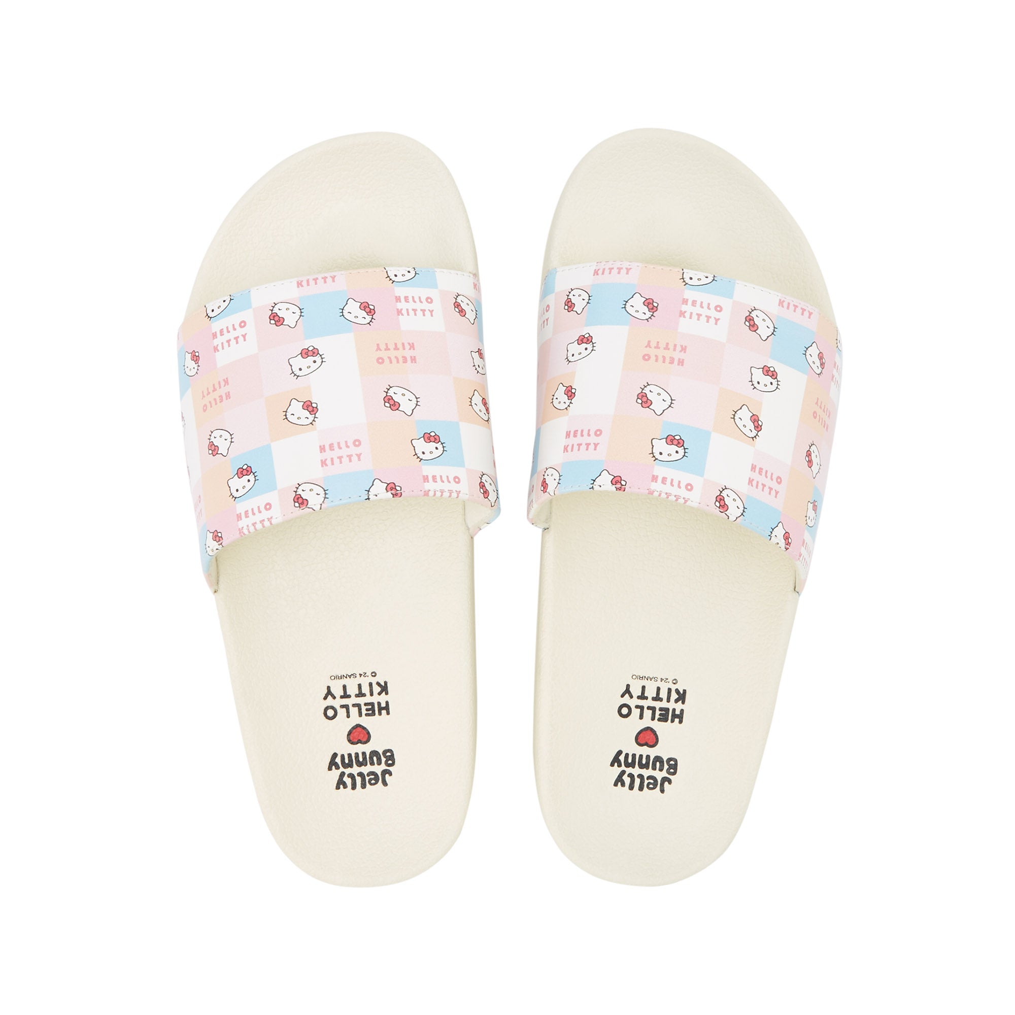 Jb Slide Kissmonogram Flat Slides White