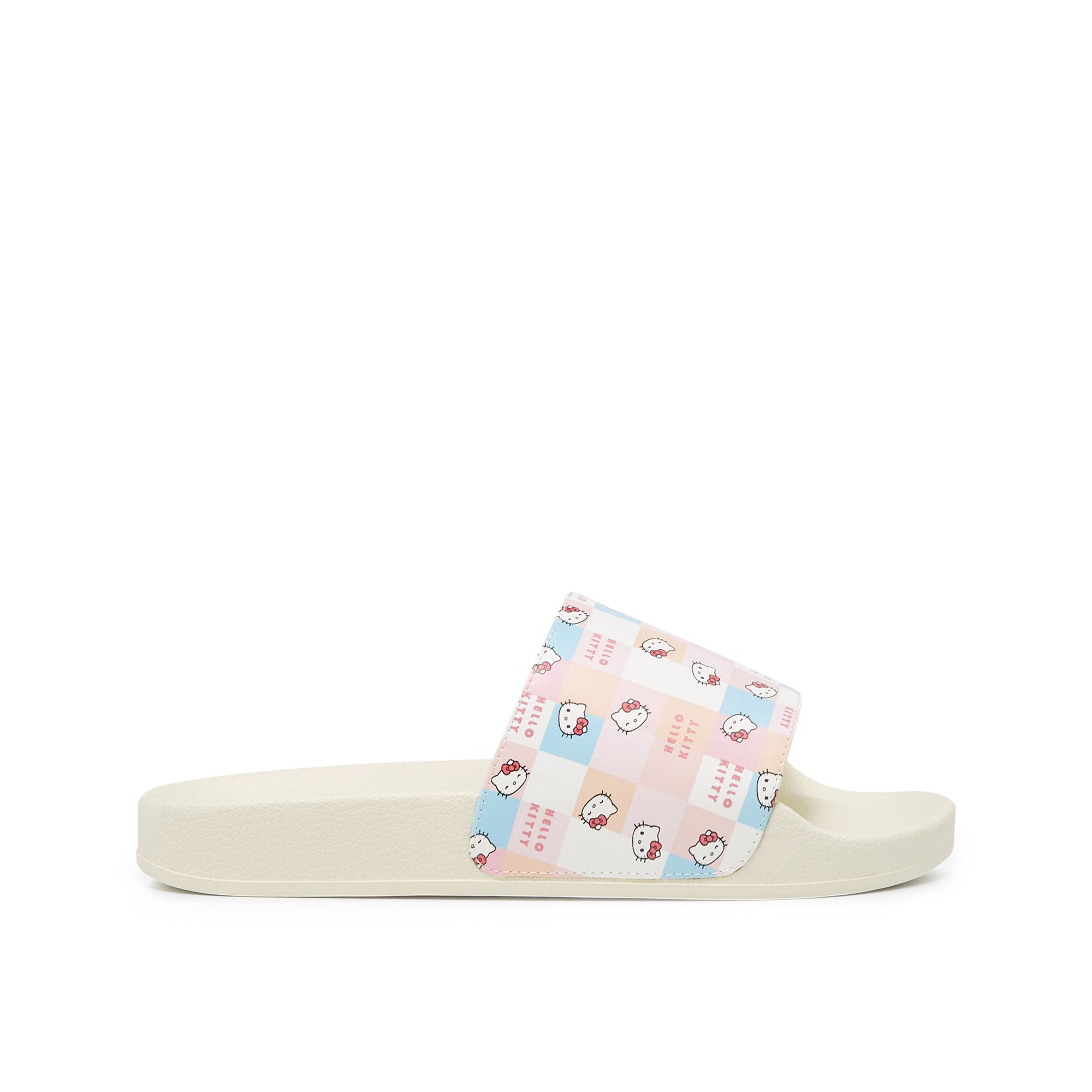 Jb Slide Kissmonogram Flat Slides White - Jelly Bunny Thailand Official Online Store