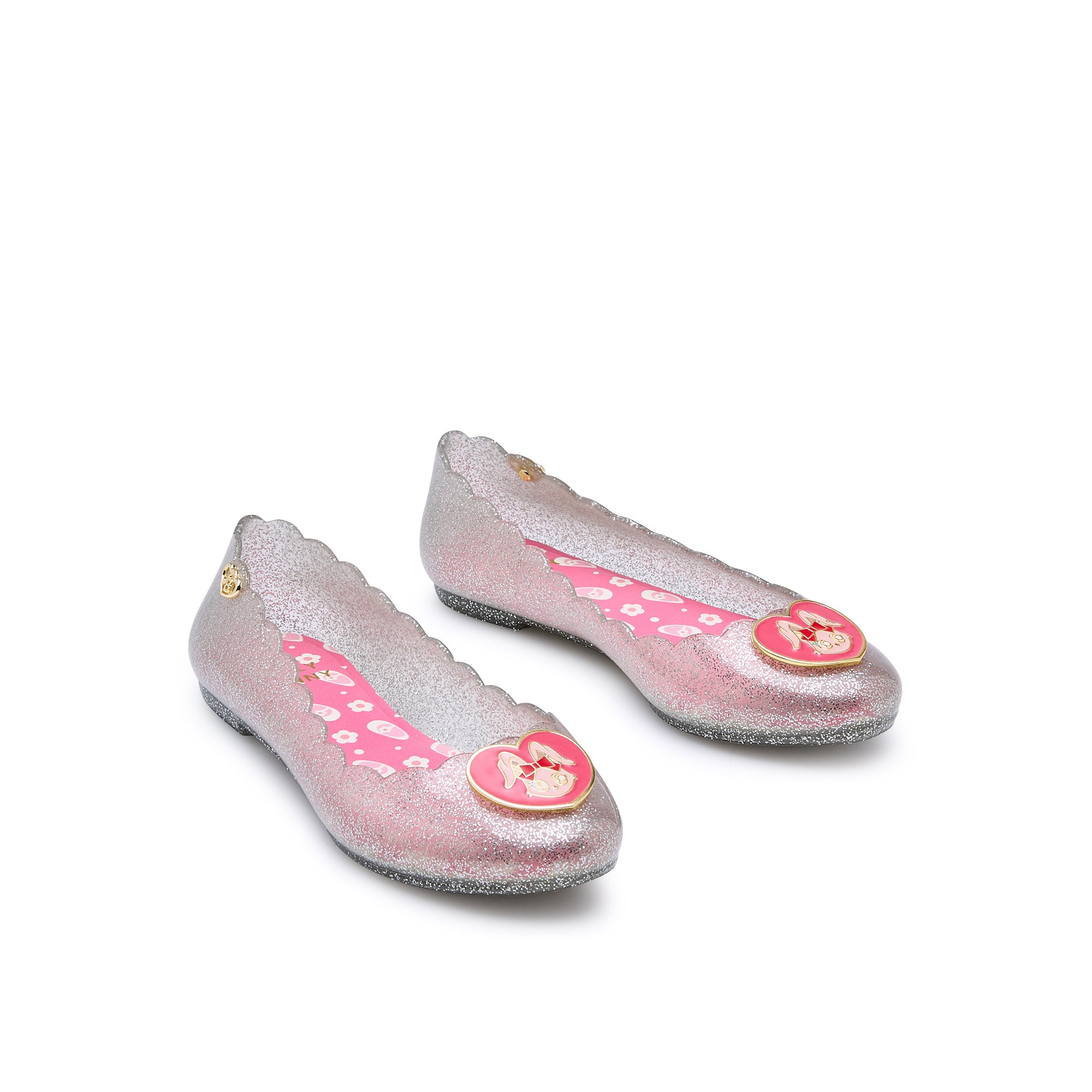 รองเท้าบัลเล่ต์สำหรับเด็ก Mini Sophie Carly Silver