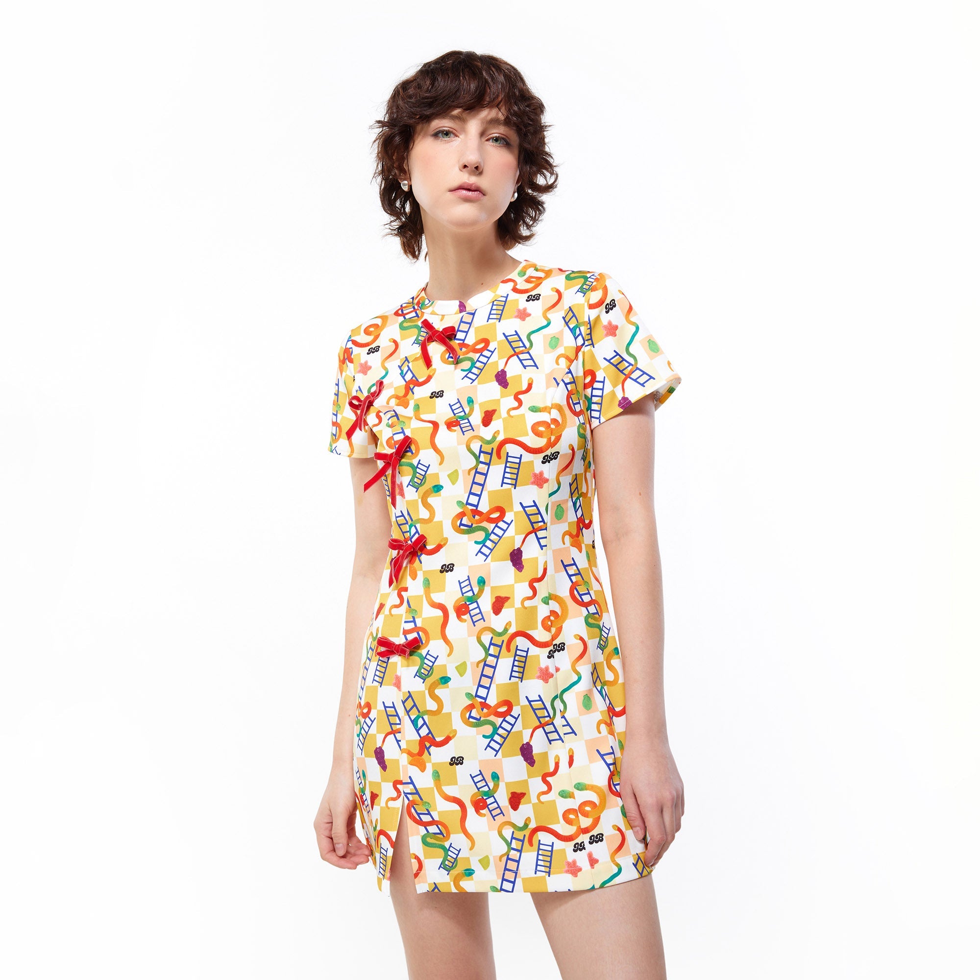 Playful Adventure Mini Dress Multi Color