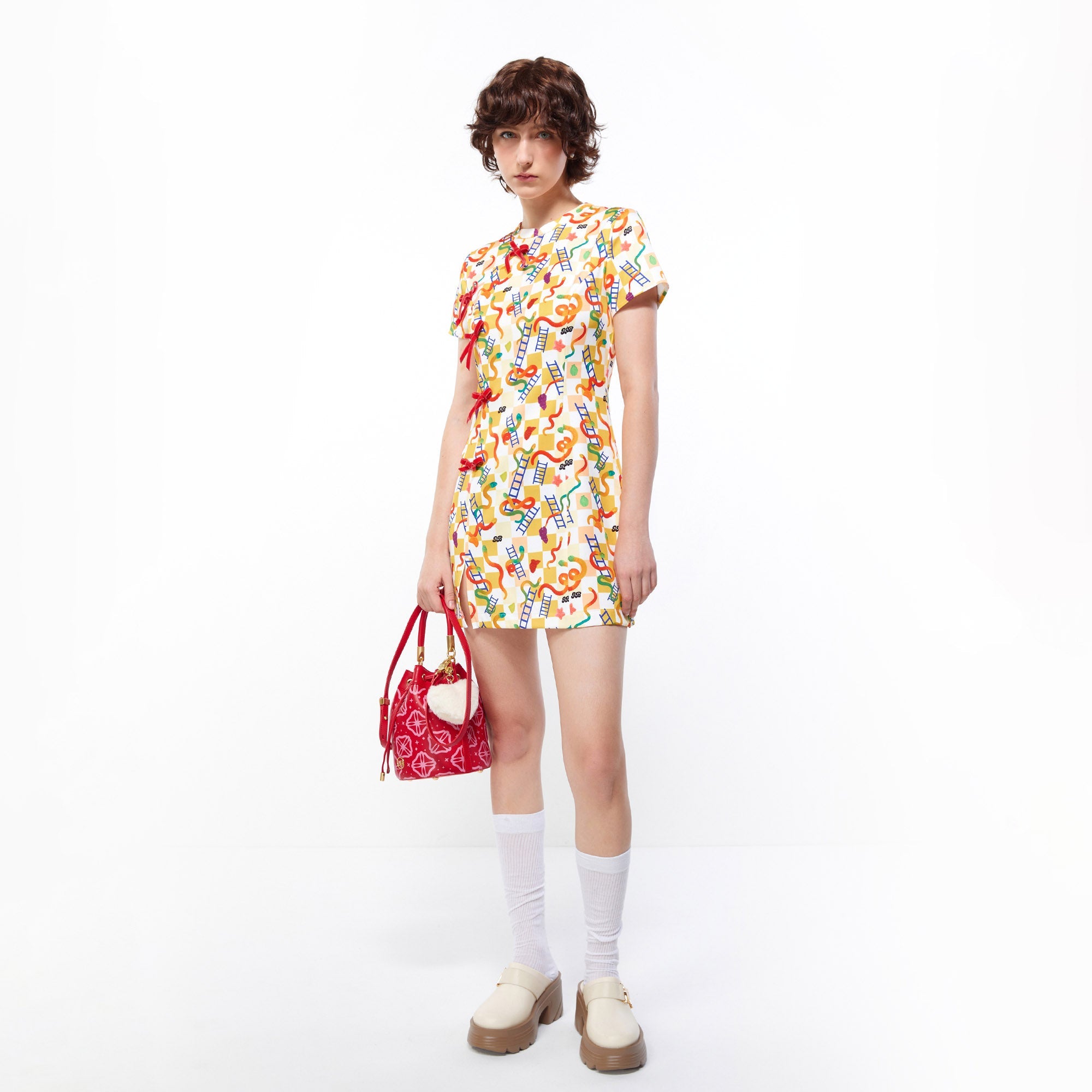 Playful Adventure Mini Dress Multi Color