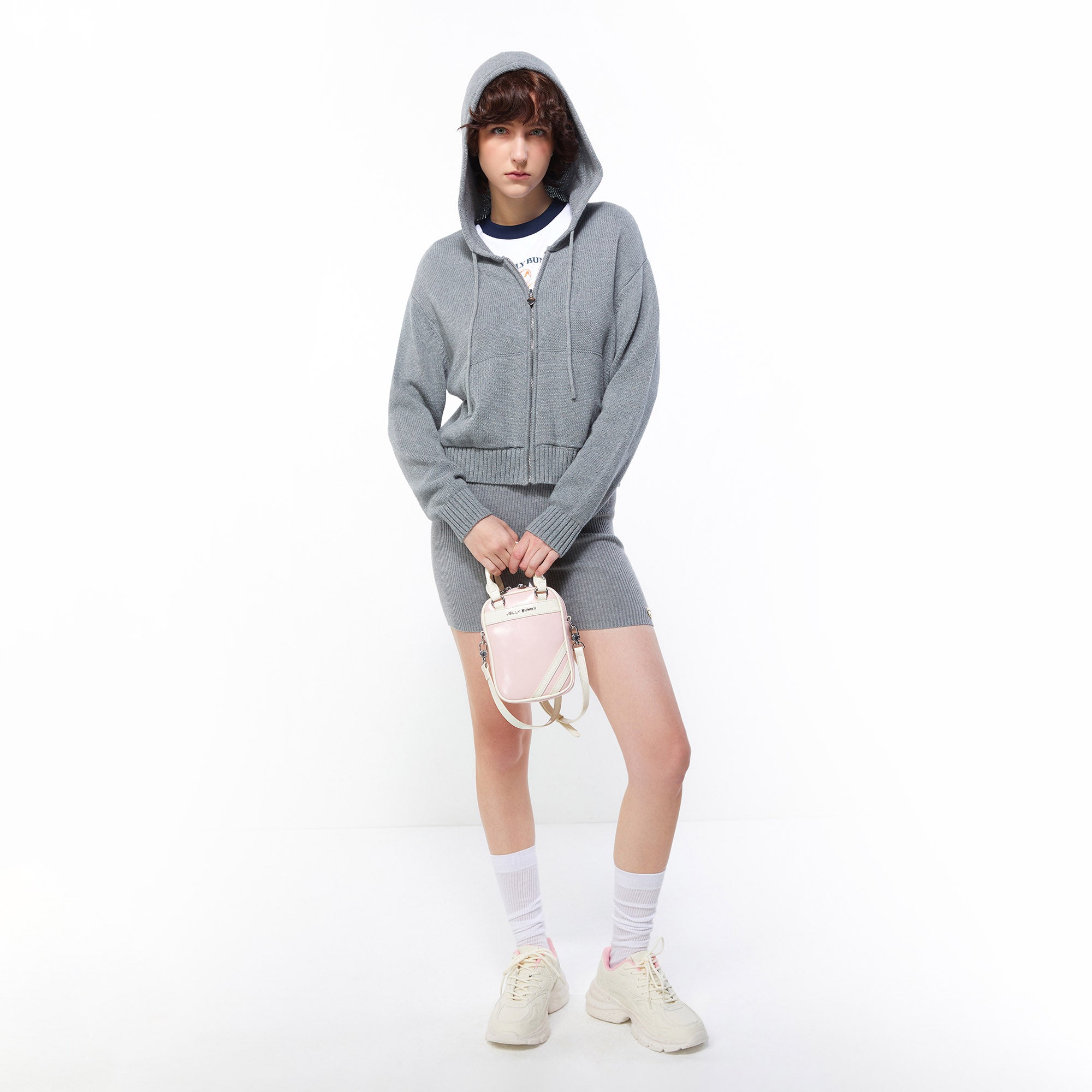 Cloud Comfort Knit Hoodie Grey