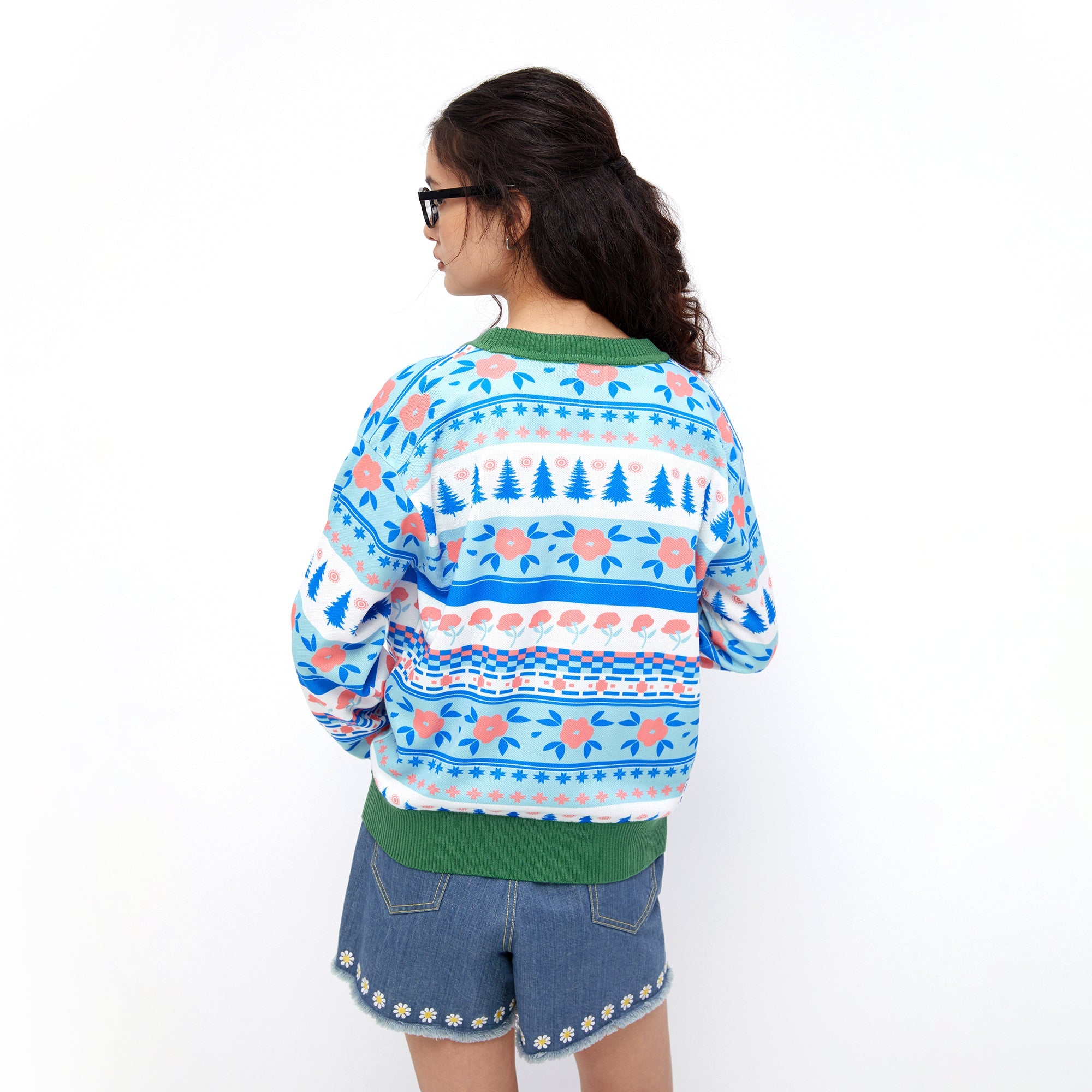 Nordic Garden Cardigan Multi Color