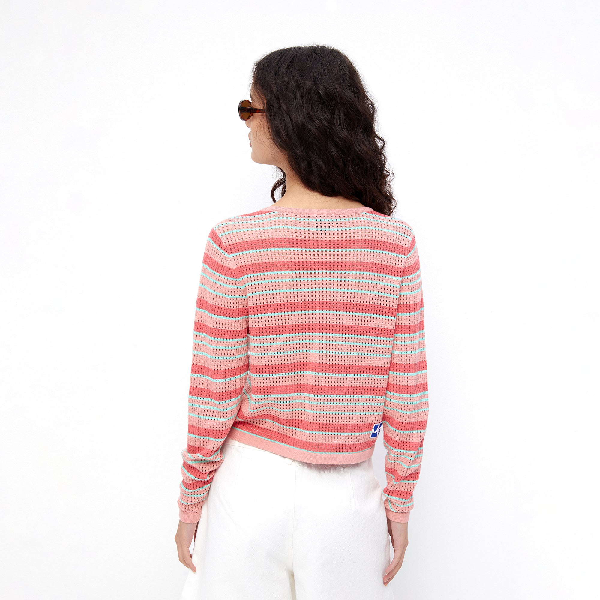 Bunny Patch Striped Top Multi Color