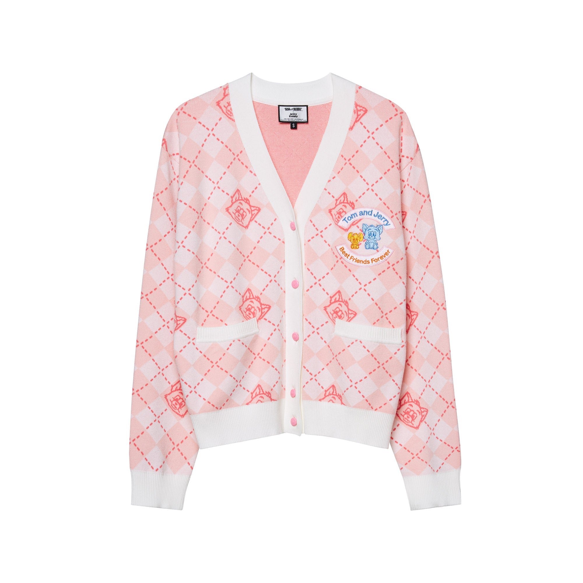 Little Baby Tom&Jerry Gingham Cardigan Multi Color