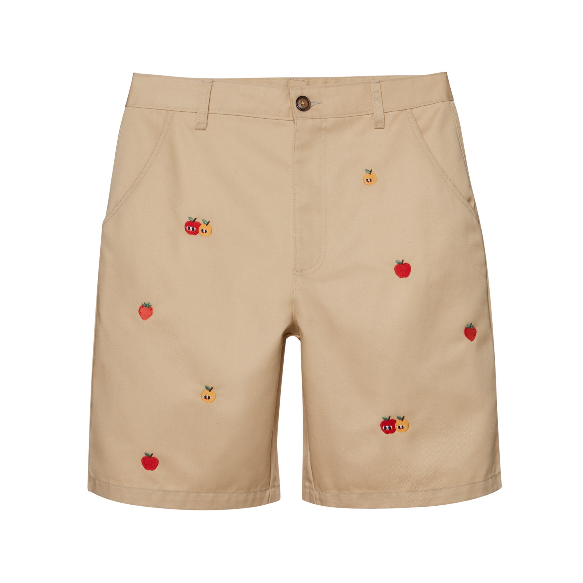 Berry Apple Tailored Shorts Beige