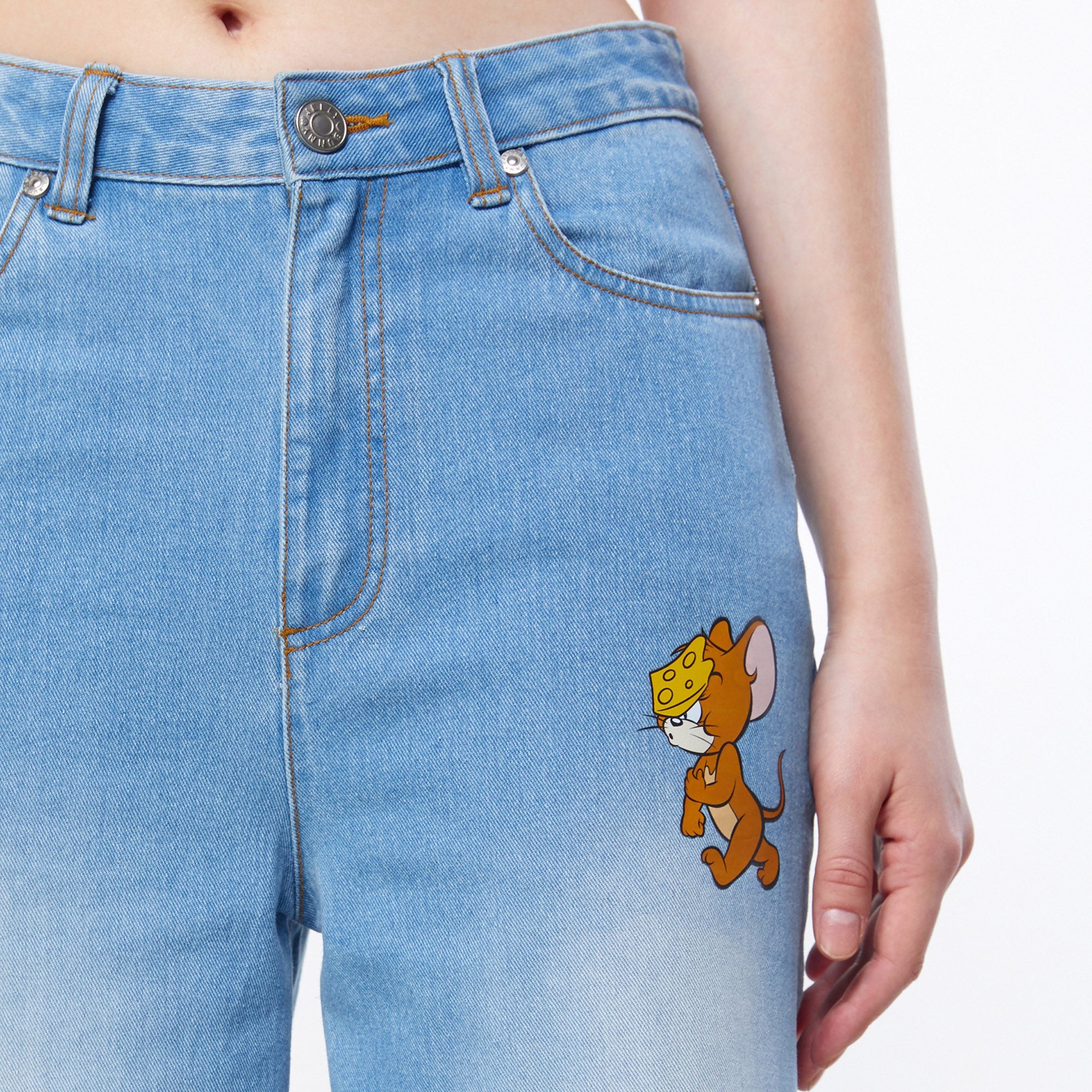 Tom&Jerry Chase Scene Denim Jeans Blue