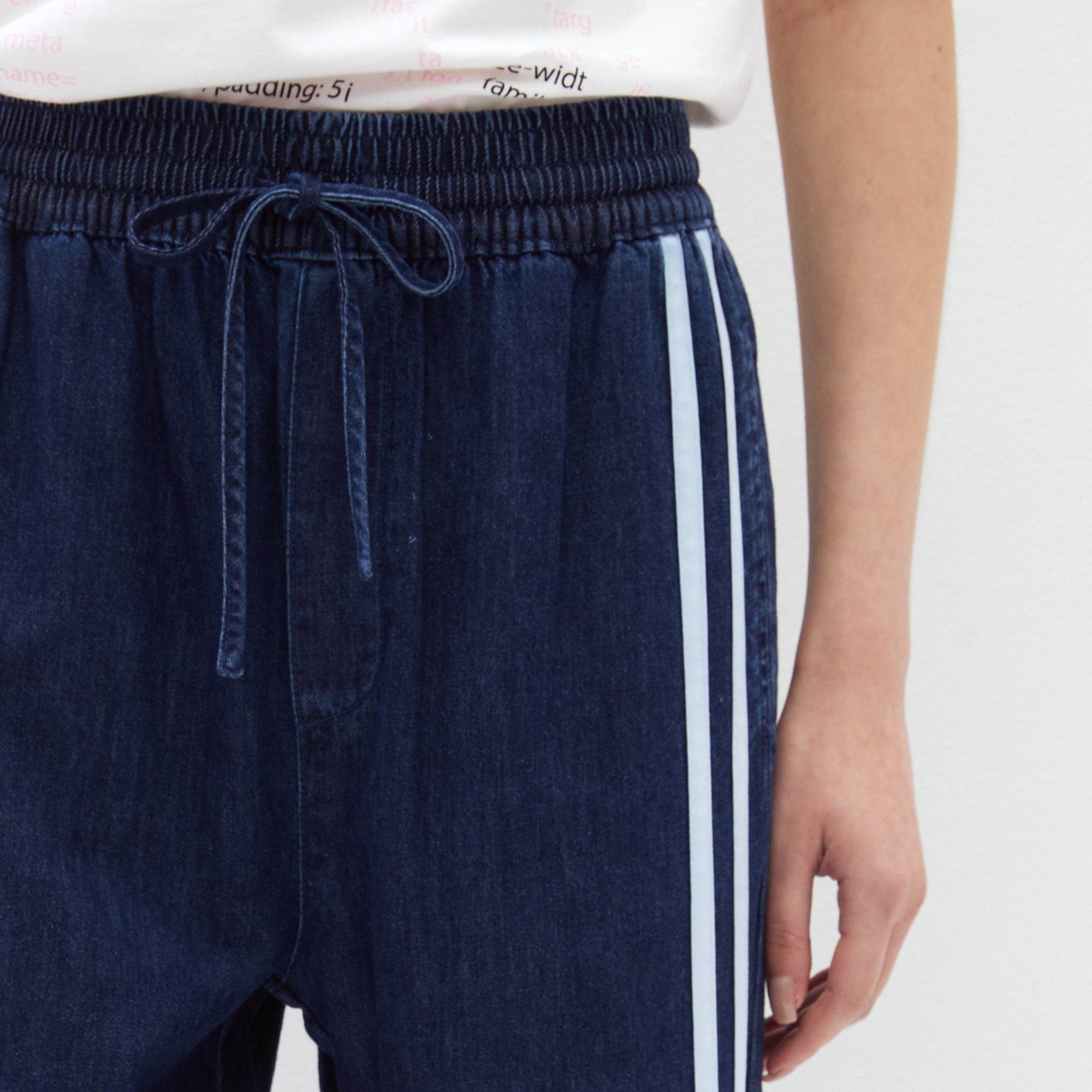 Coastal Cool Denim Track Pants Blue