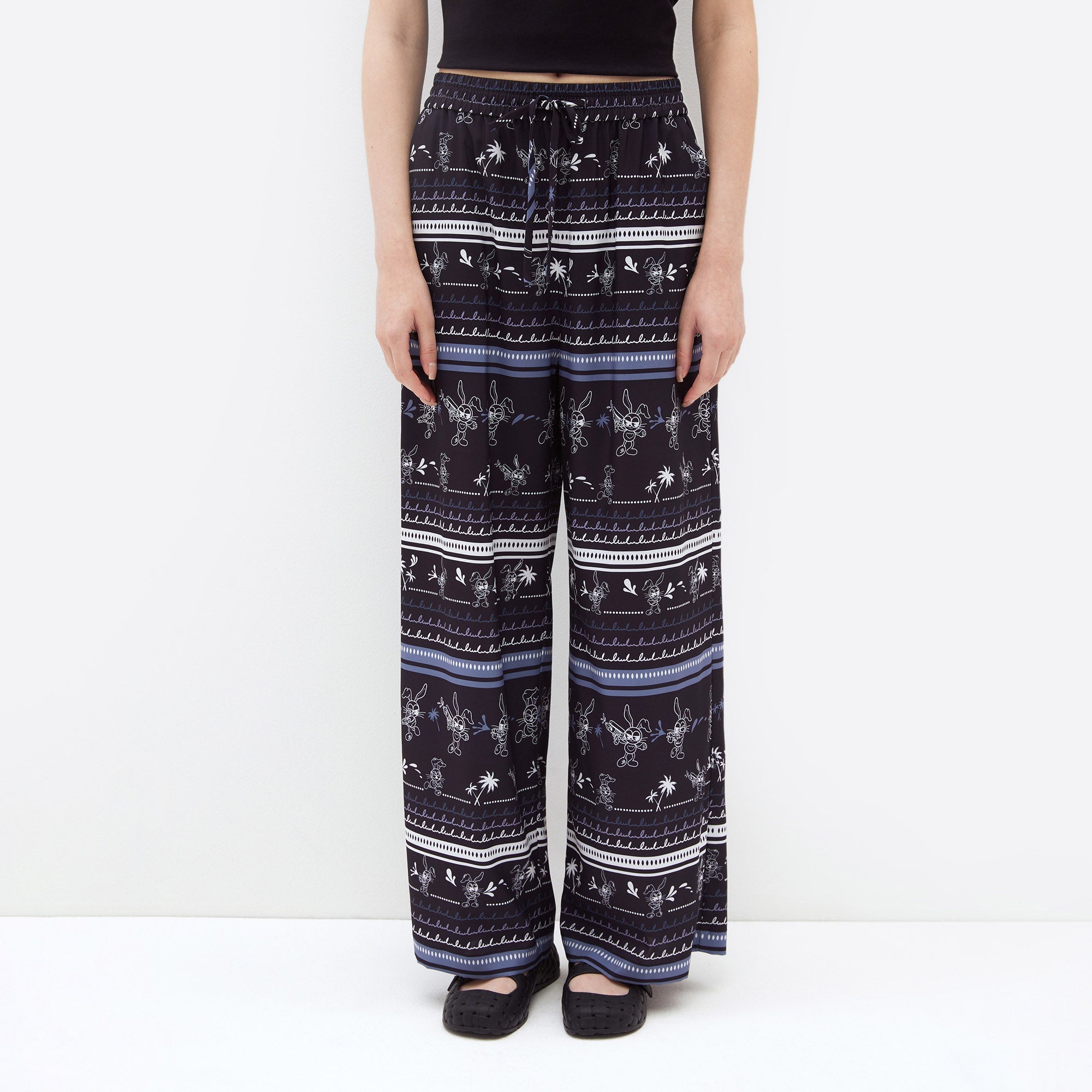 Jb Water Splash Fest Relaxed-Fit Pants Printed Black