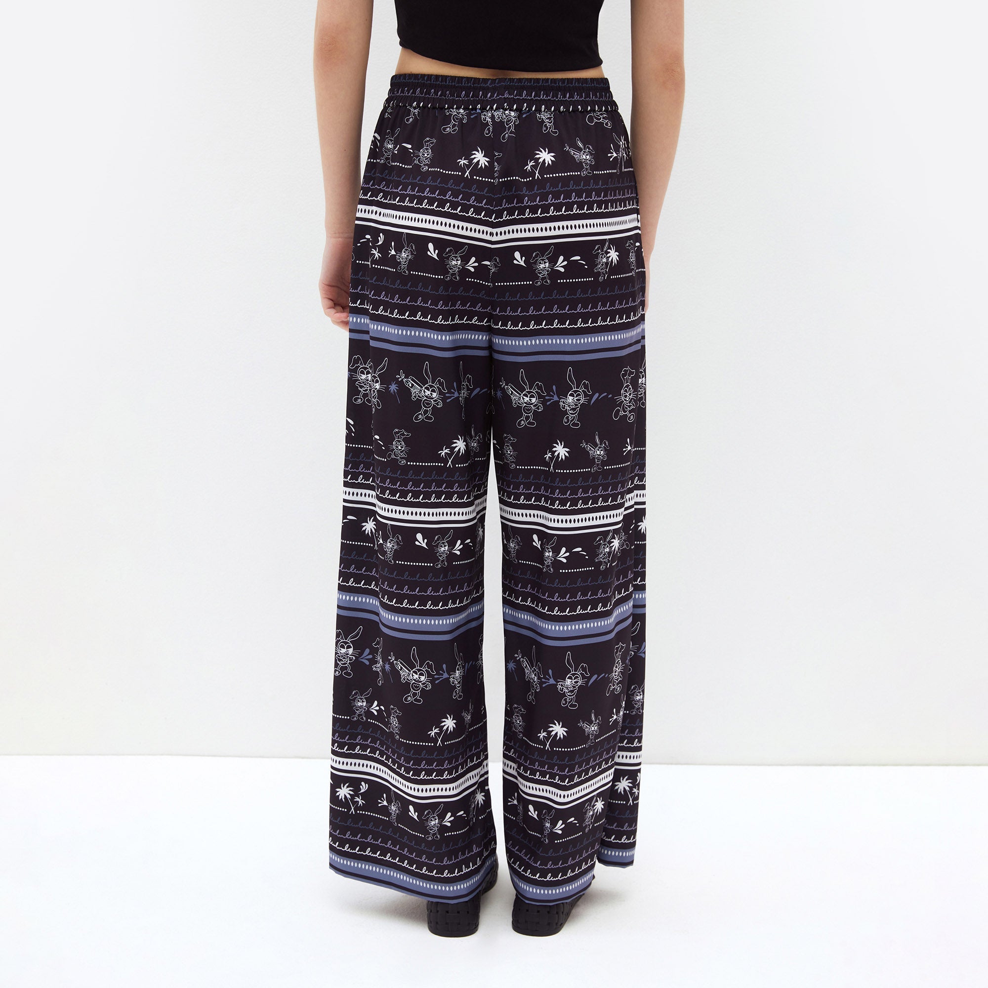 Jb Water Splash Fest Relaxed-Fit Pants Printed Black