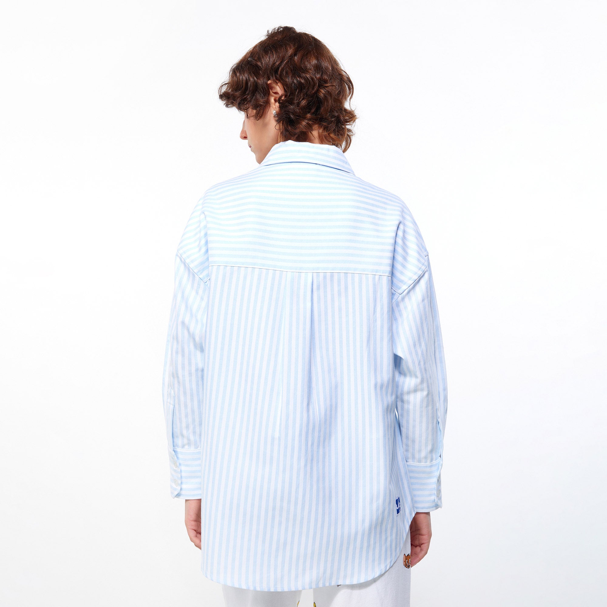 Tom&Jerry Sweet Ice-Cream Striped Oversized Shirt Multi Color